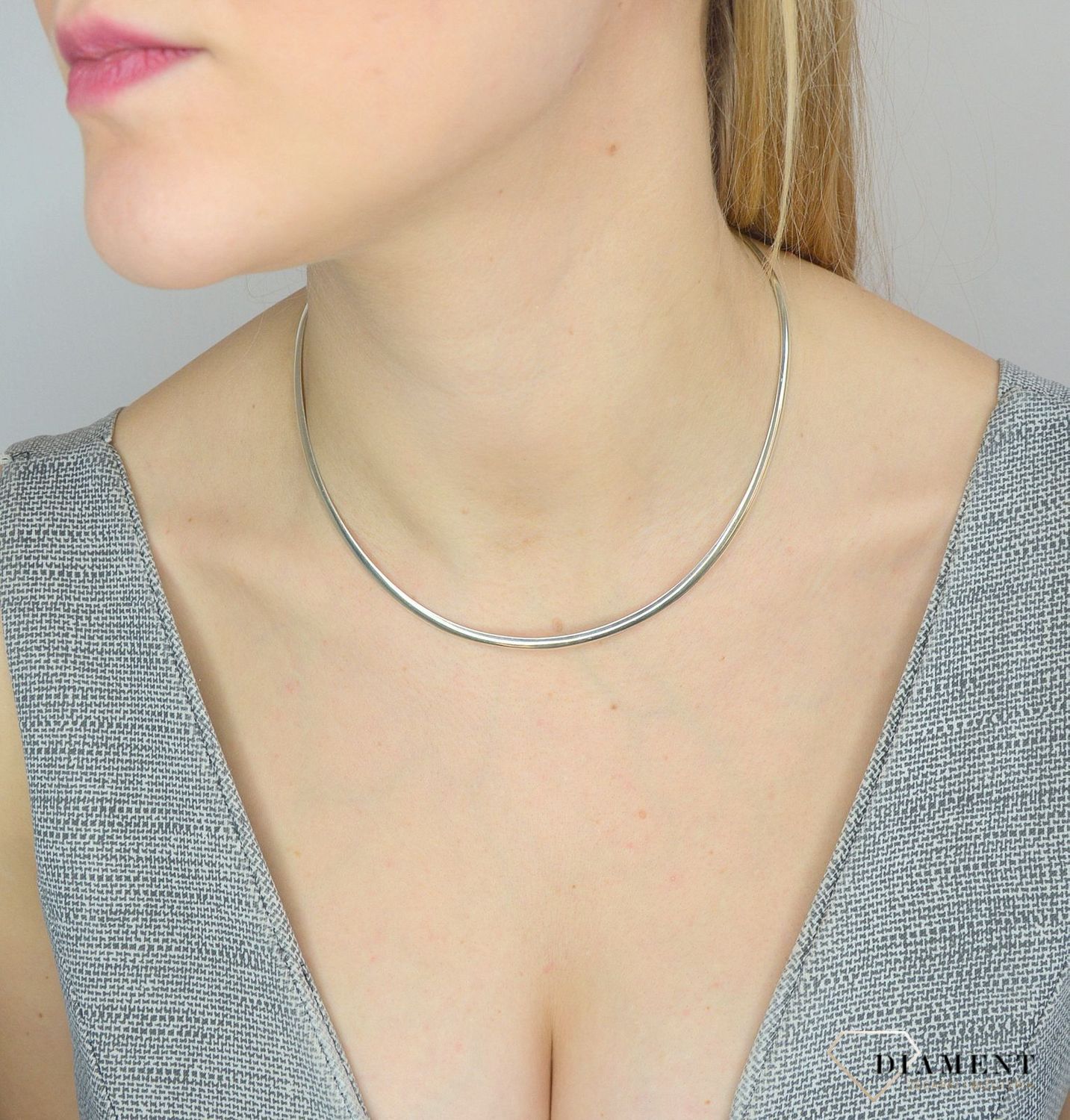 Naszyjnik srebrny 'Sztywna obroża Kleopatra'.jpg