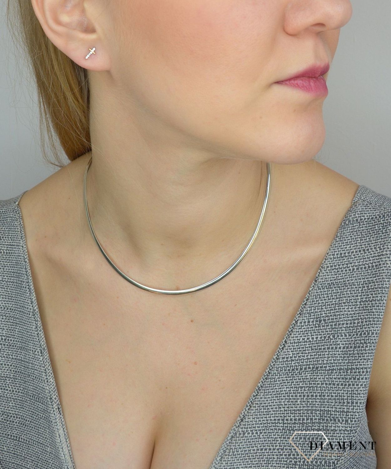 Naszyjnik srebrny 'Sztywna obroża Kleopatra'.jpg