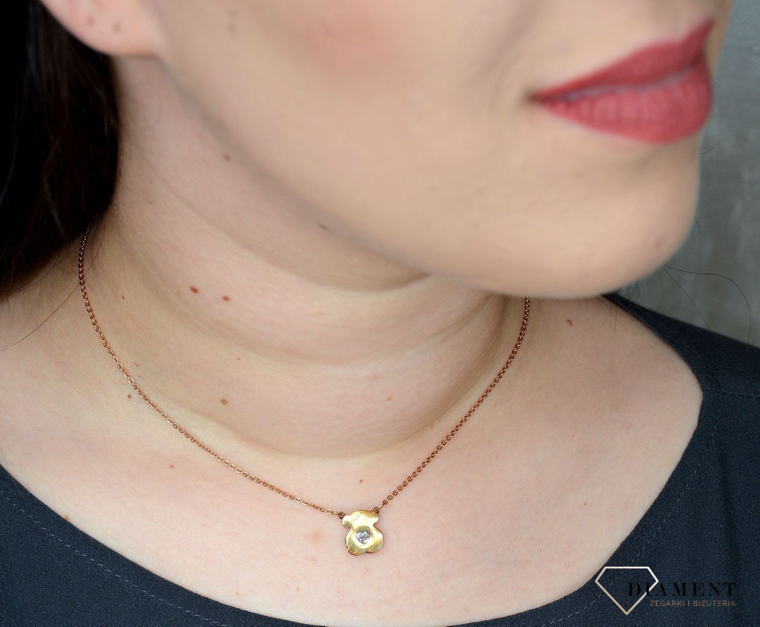 Naszyjnik damski misiek ze stali z cyrkonią sercem DIA-NSZ-2803-STAL.jpg