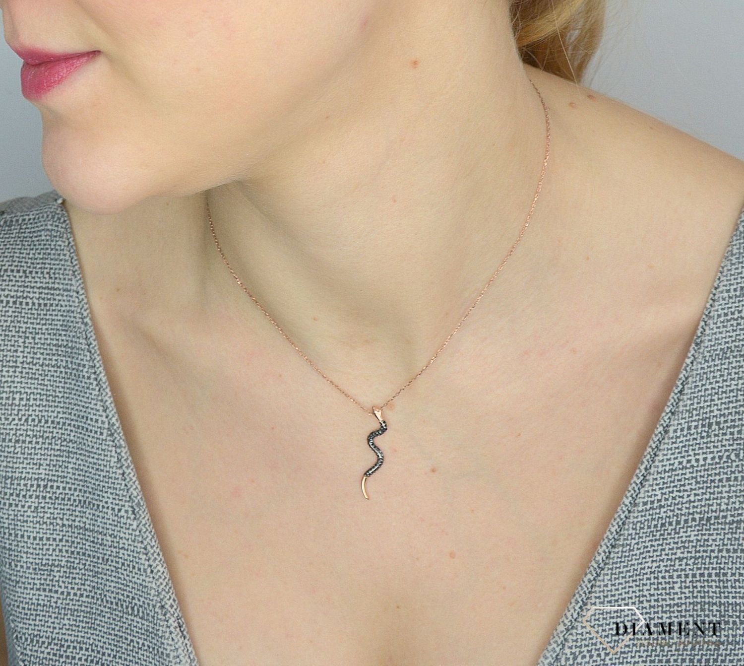 Srebrny naszyjnik pozłacany z wężem DIA-NSZ-2831-925.jpg