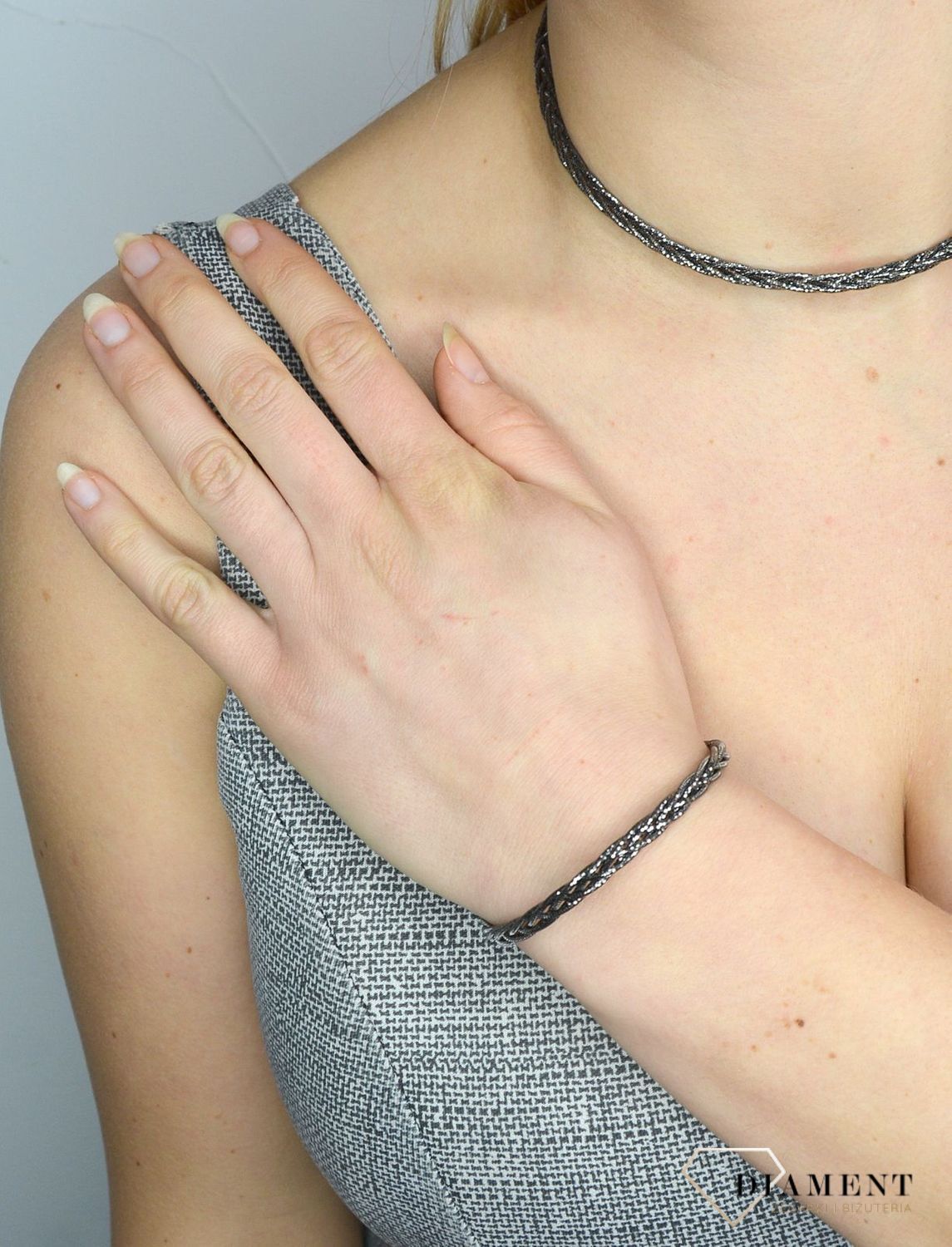 Srebrny naszyjnik plecionka ciemna DIA-NSZ-2853-925.jpg