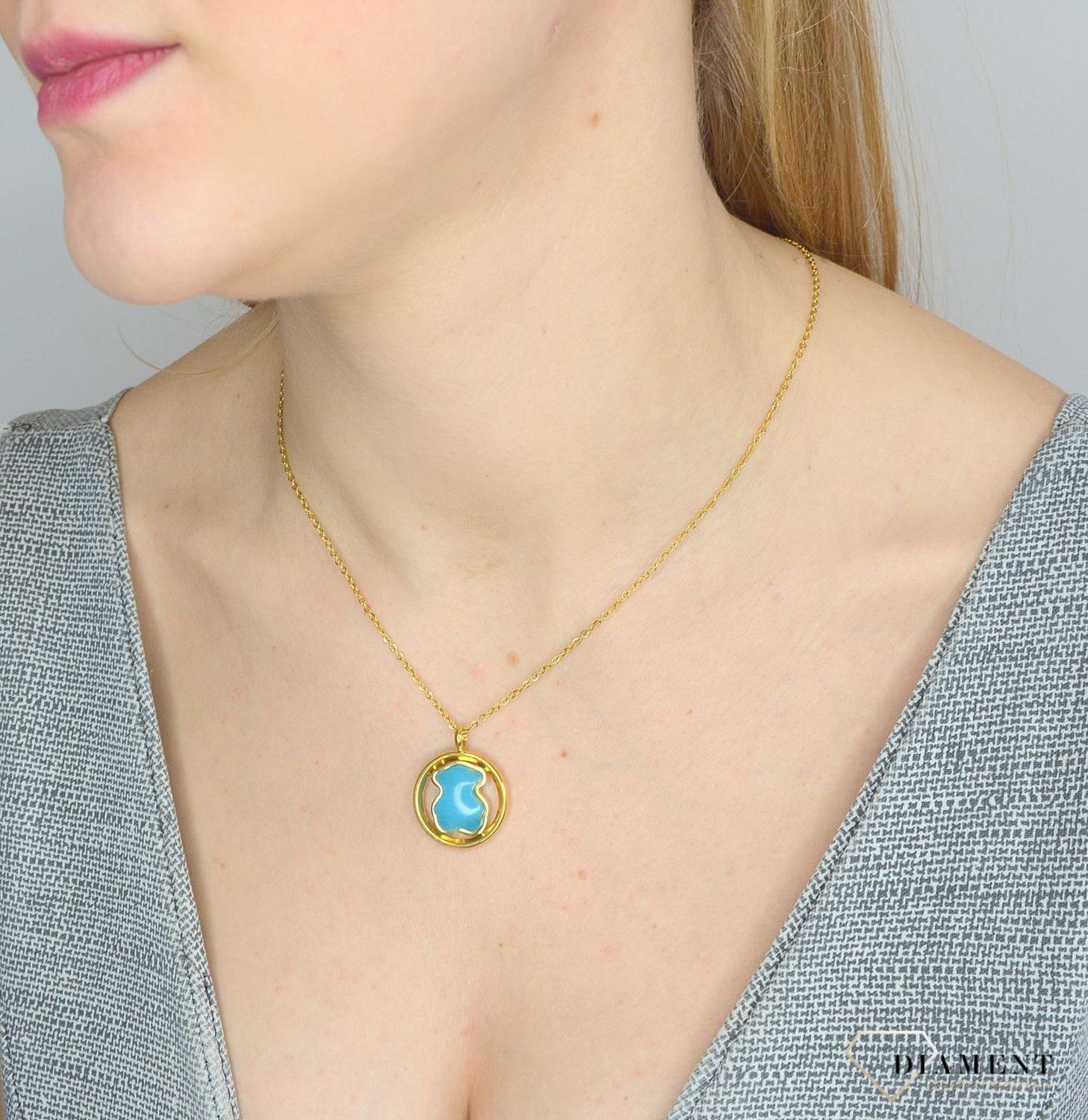 Naszyjnik damski z zawieszką niebieski miś DIA-NSZ-2854-STAL.jpg