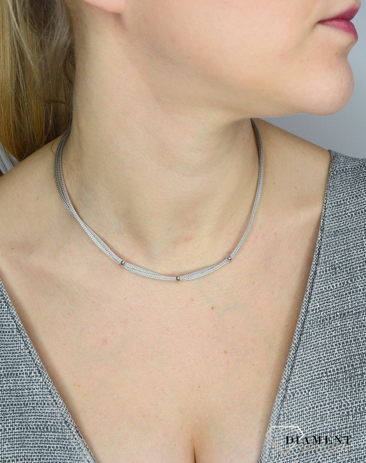 Srebrny naszyjnik podwójny łańcuszek z blaszką DIA-NSZ-2868-925.jpg