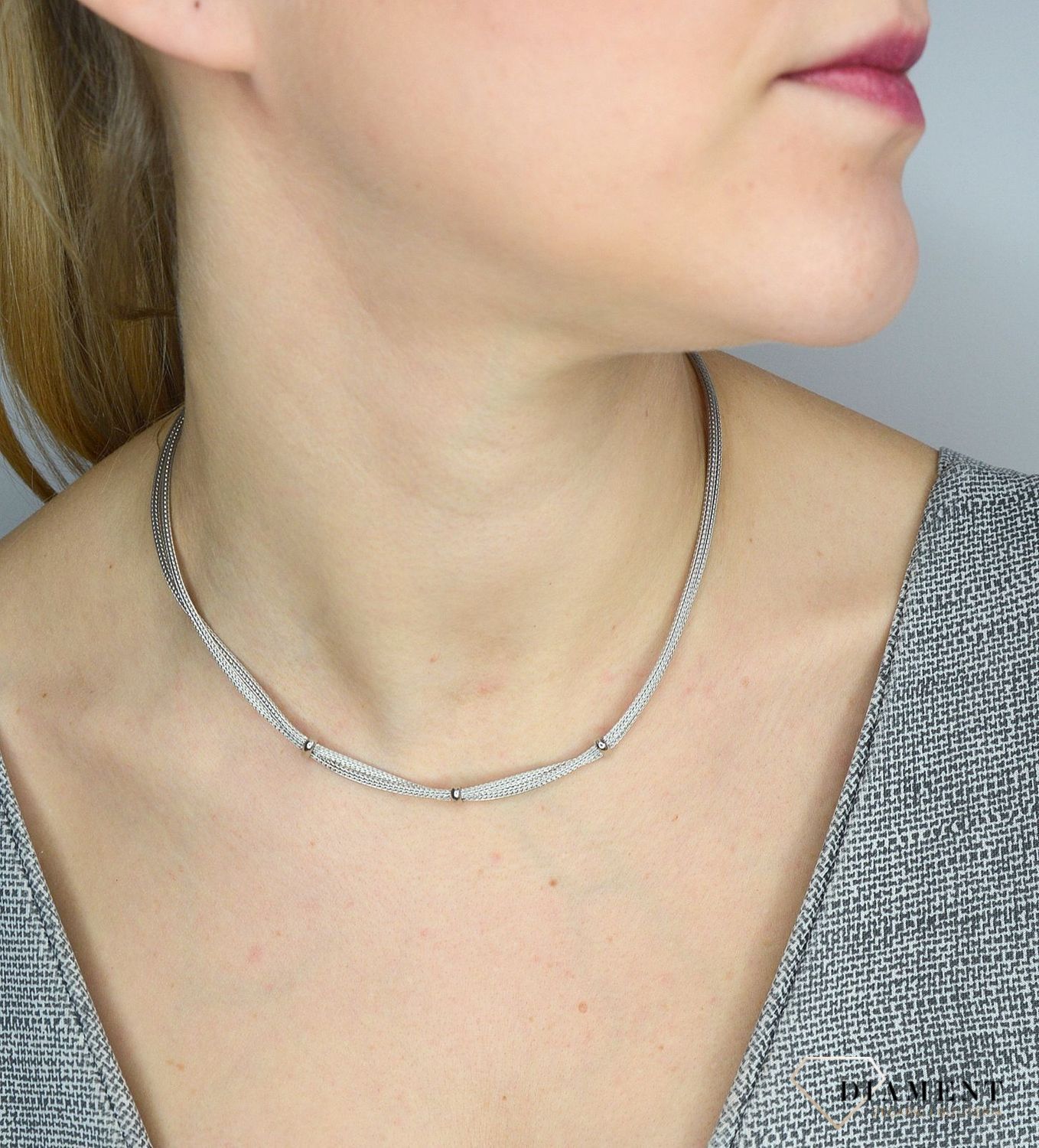 Srebrny naszyjnik podwójny łańcuszek z blaszką DIA-NSZ-2868-925.jpg