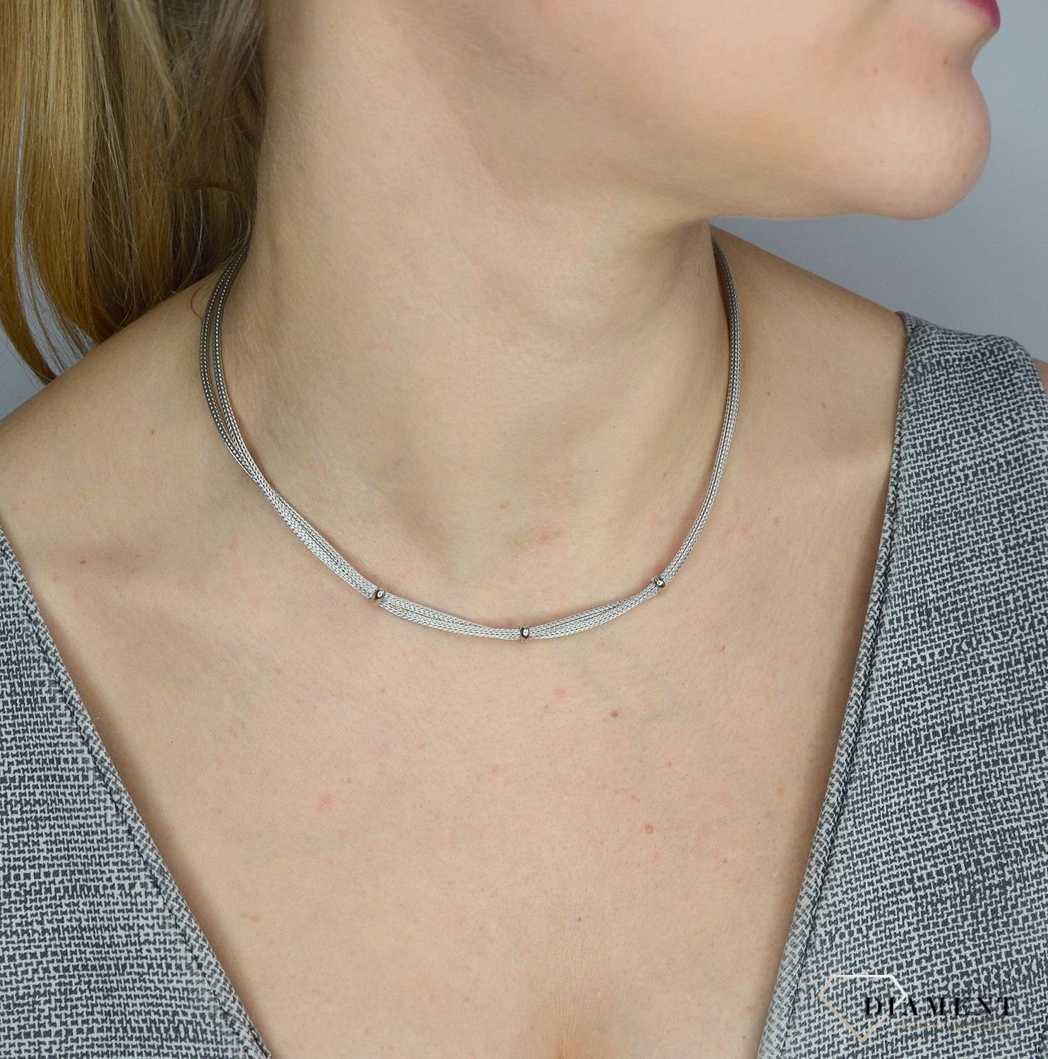 Srebrny naszyjnik podwójny łańcuszek z blaszką DIA-NSZ-2868-925.jpg