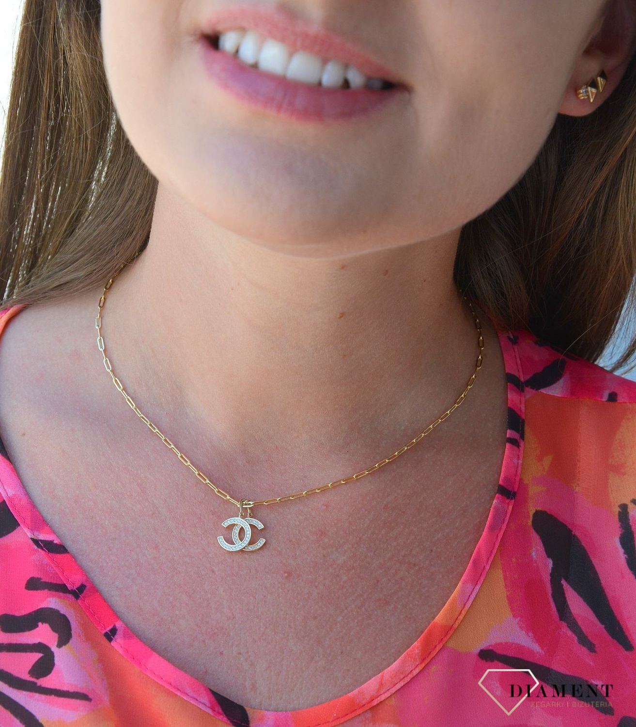 Naszyjnik pozłacany 'C&C' DIA-NSZ-3057-925.jpg