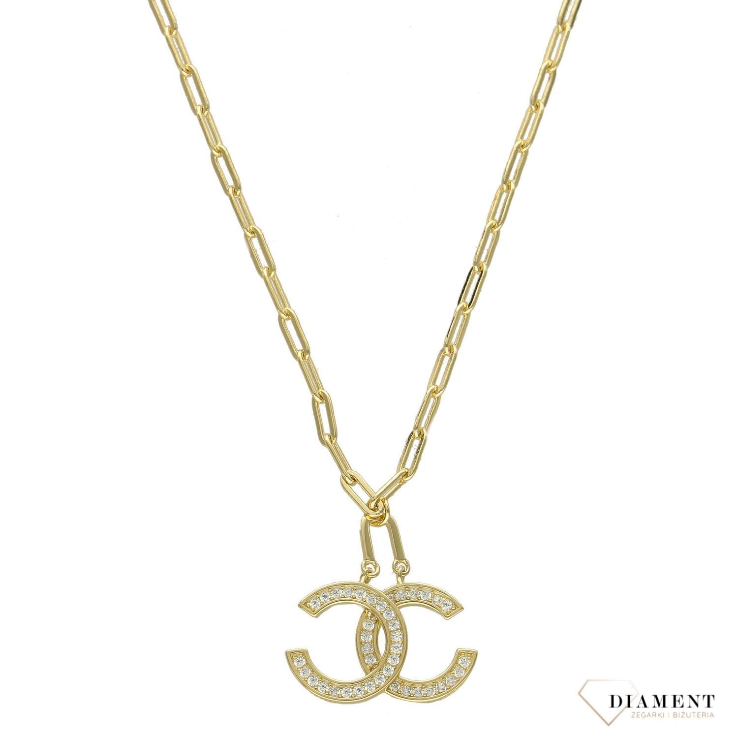 Naszyjnik pozłacany 'C&C' DIA-NSZ-3057-925.jpg