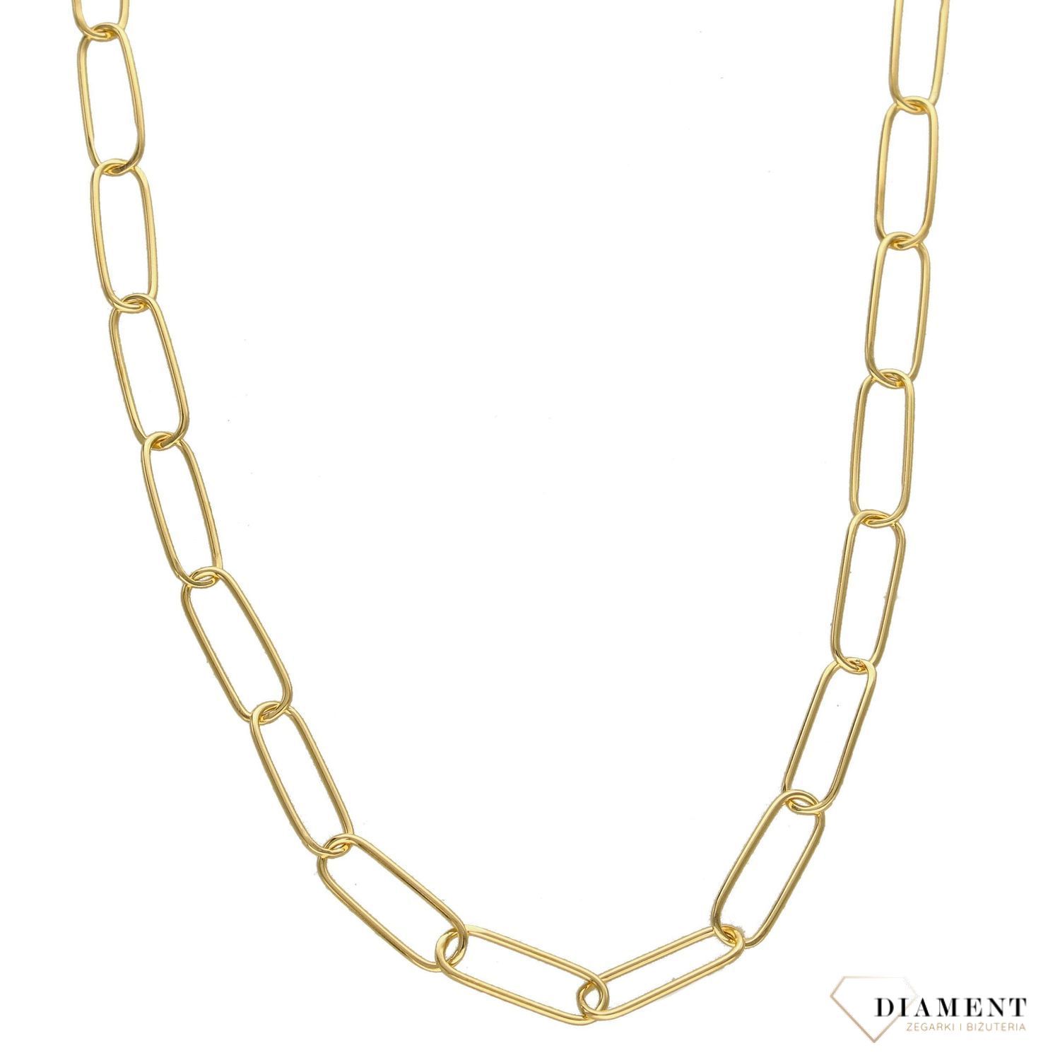 Naszyjnik srebrny pozłacany 'Duże oczka' DIA-NSZ-3060-925.jpg