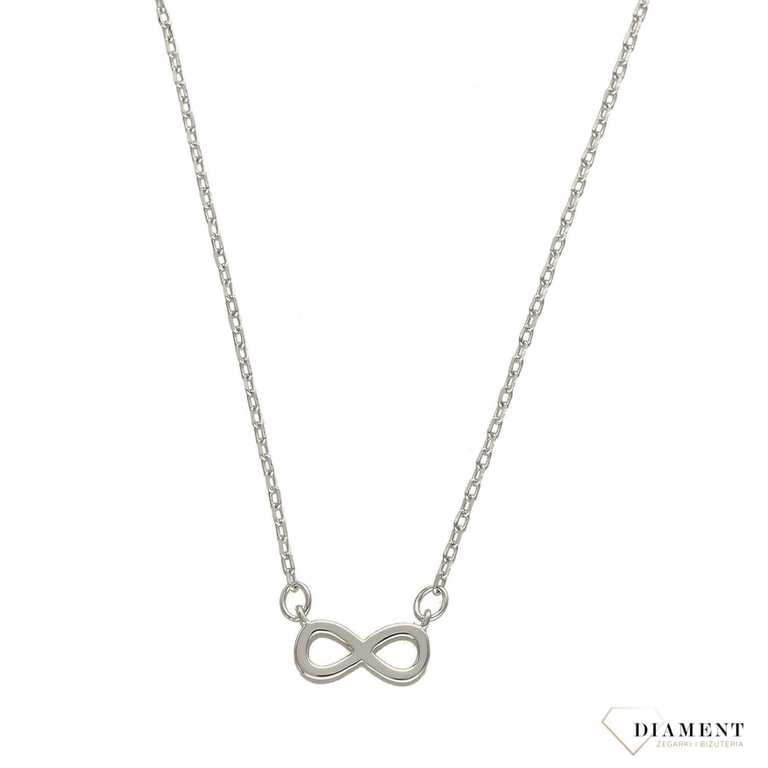 Naszyjnik srebrny mały znak nieskończoności DIA-NSZ-3548-925.jpg