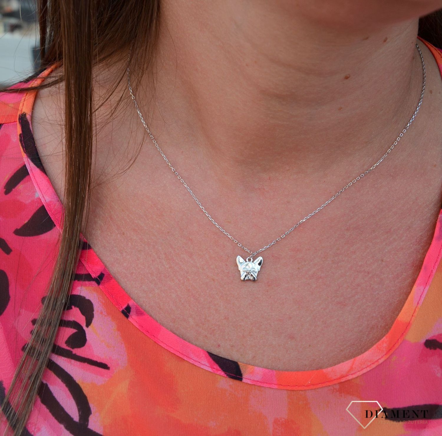 Srebrny naszyjnik zawieszka piesek buldog francuski DIA-NSZ-3550-925.jpg