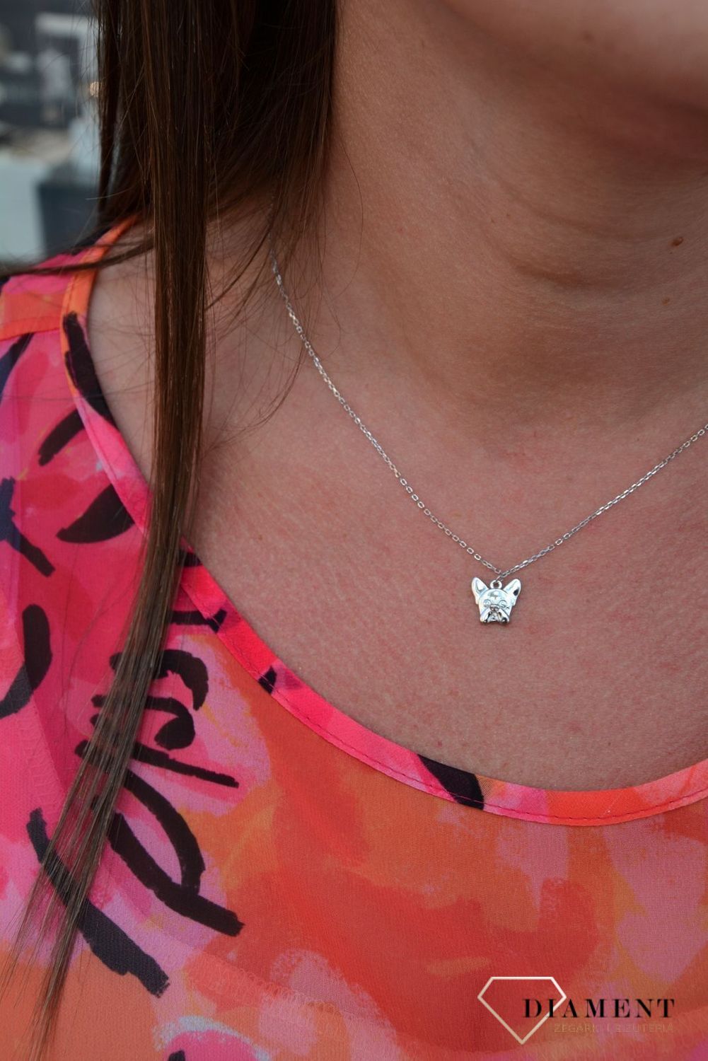 Srebrny naszyjnik zawieszka piesek buldog francuski DIA-NSZ-3550-925.jpg