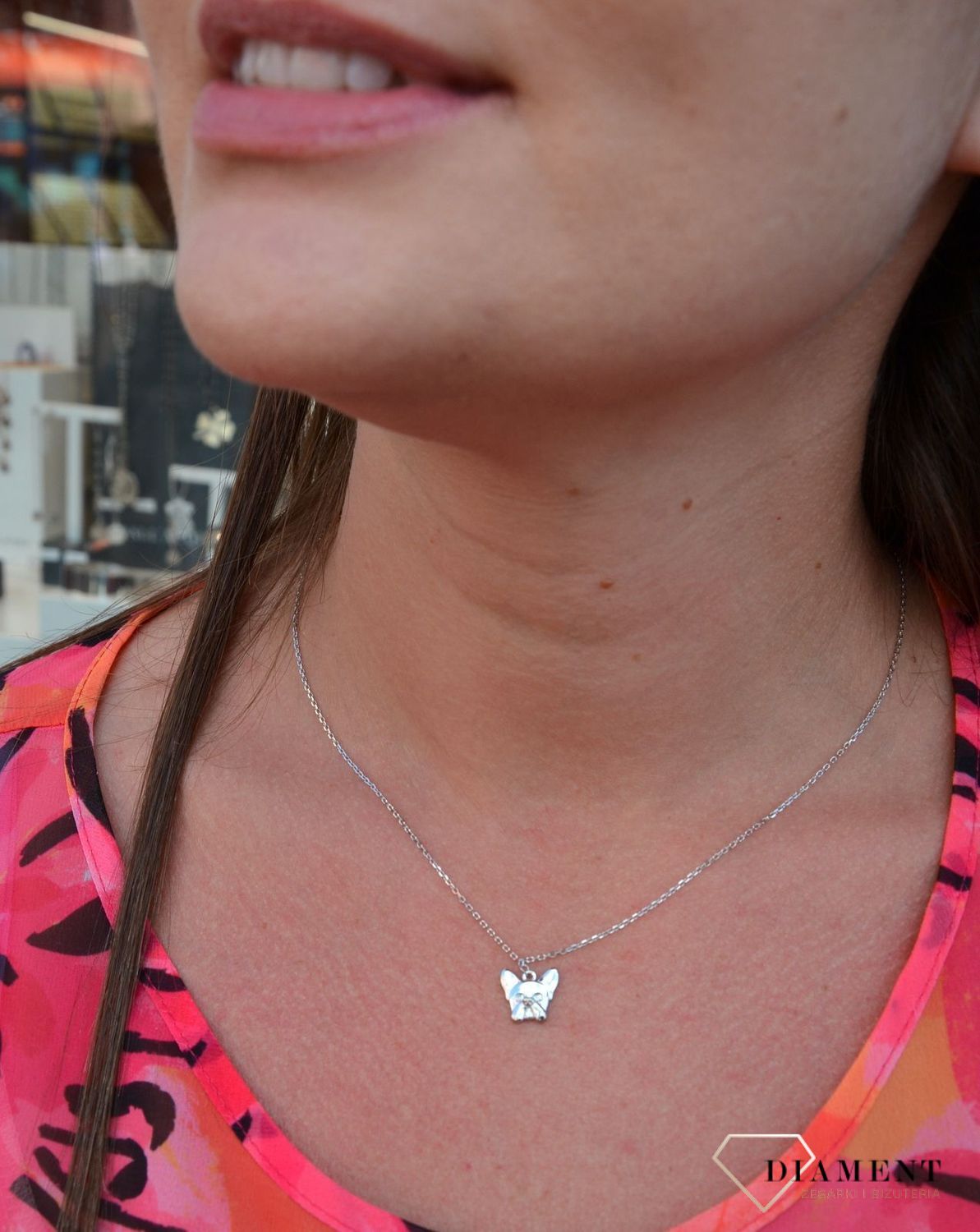 Srebrny naszyjnik zawieszka piesek buldog francuski DIA-NSZ-3550-925.jpg