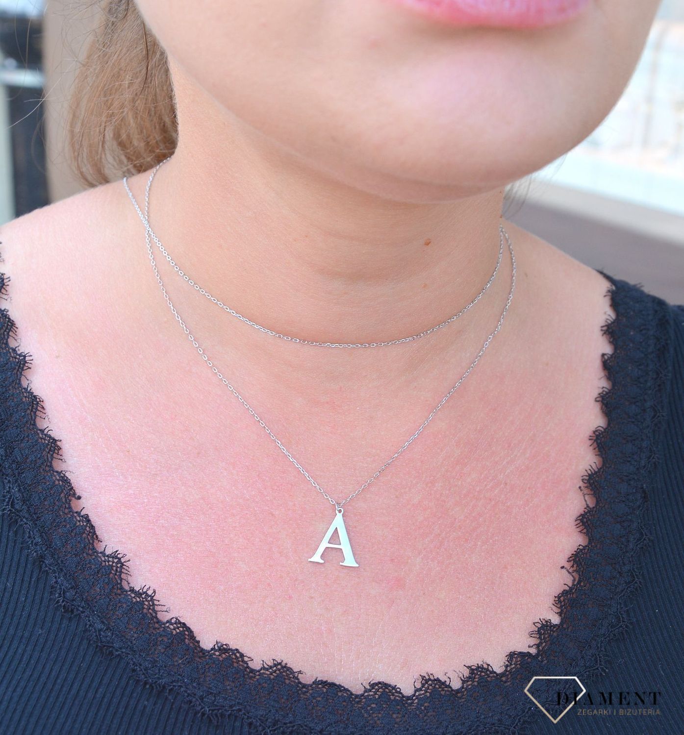 Srebrny naszyjnik Literka A DIA-NSZ-3551A-925.jpg