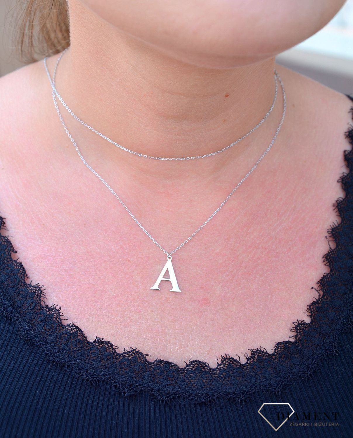 Srebrny naszyjnik Literka A DIA-NSZ-3551A-925.jpg