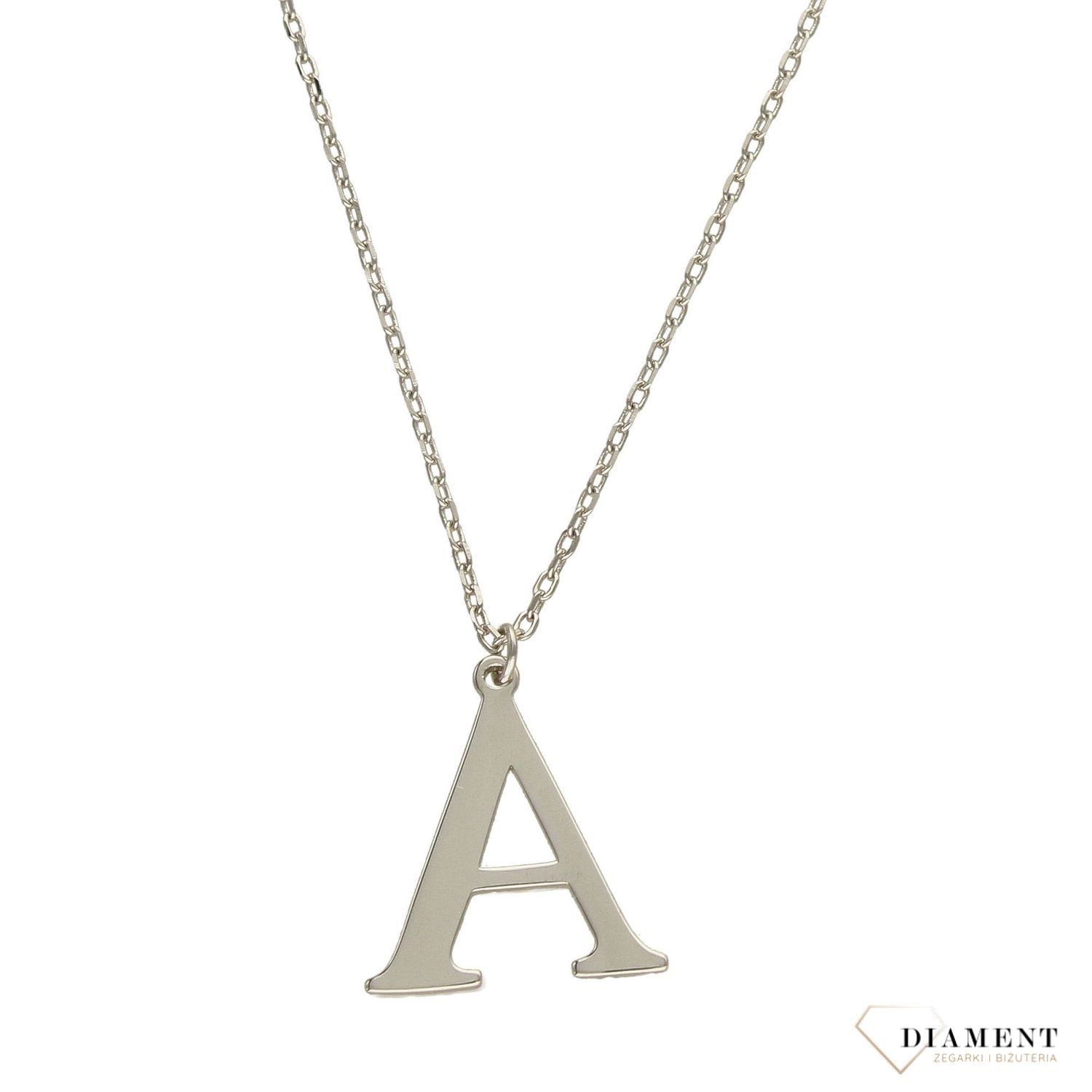 Srebrny naszyjnik Literka A DIA-NSZ-3551A-925.jpg
