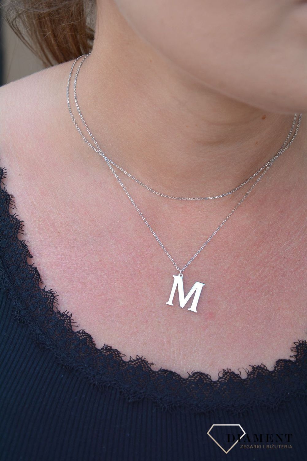 Srebrny naszyjnik Literka M DIA-NSZ-3551M-925.jpg