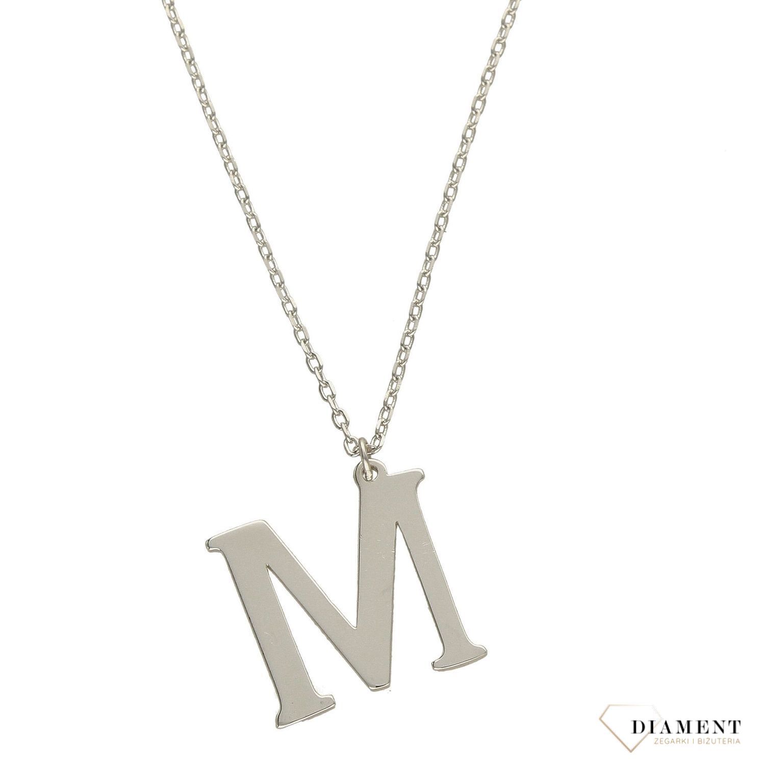 Srebrny naszyjnik Literka M DIA-NSZ-3551M-925.jpg