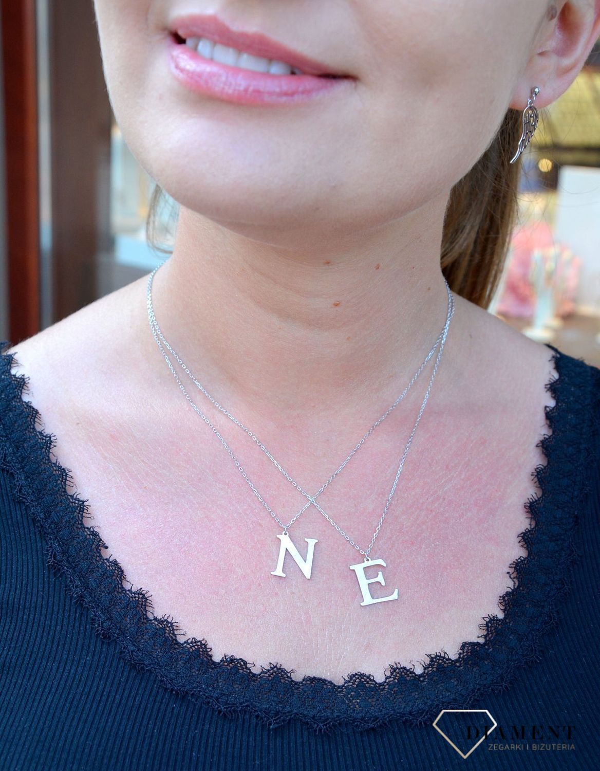 Srebrny naszyjnik Literka N DIA-NSZ-3551N-925.jpg
