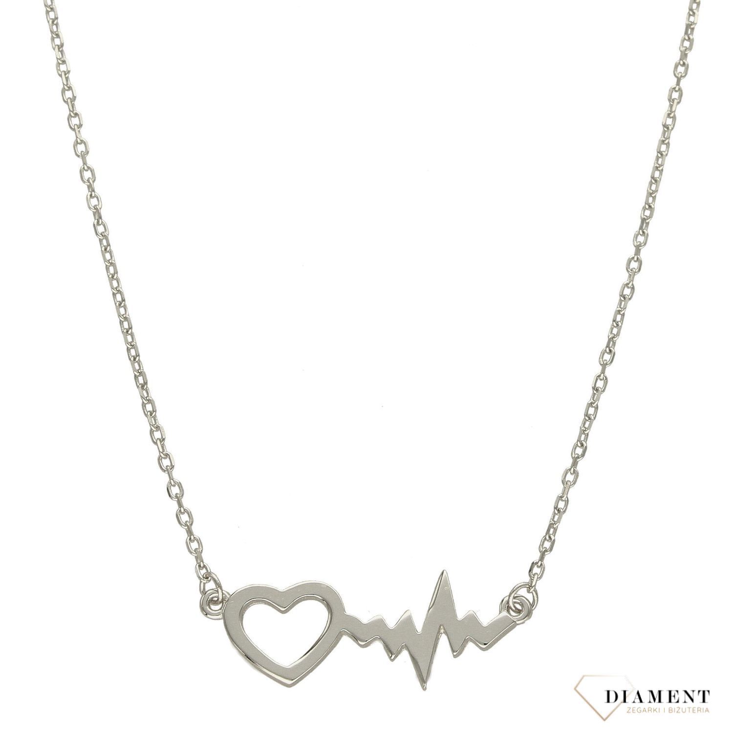 Srebrny naszyjnik celebrytka linia życia, serce DIA-NSZ-3560-925.jpg