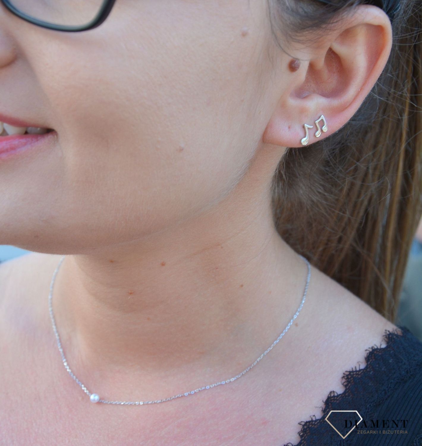 Srebrny naszyjnik celebrytka z perełką DIA-NSZ-3572-925.jpg