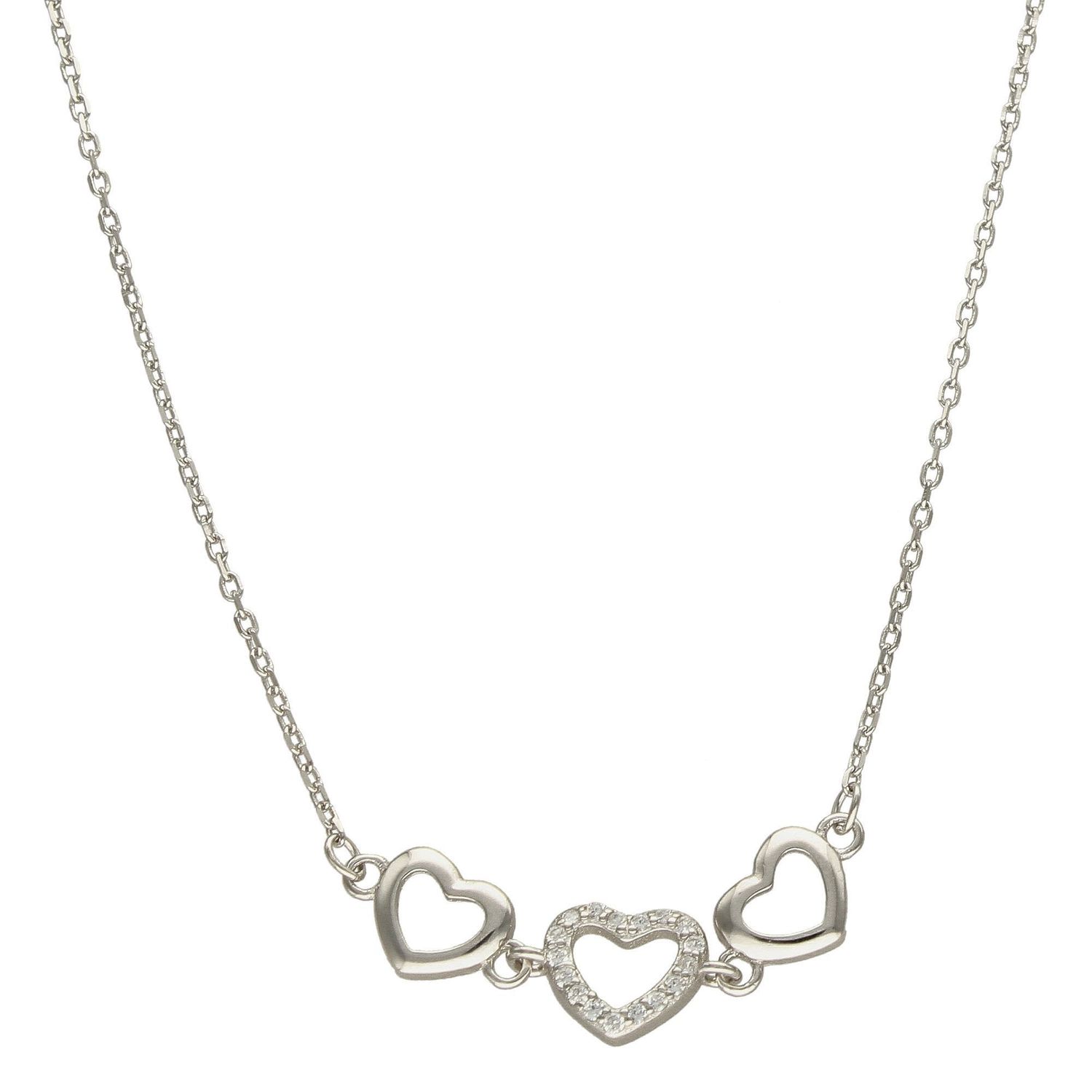 Srebrny naszyjnik celebrytka trzy serca z cyrkonią DIA-NSZ-3580-925.jpg