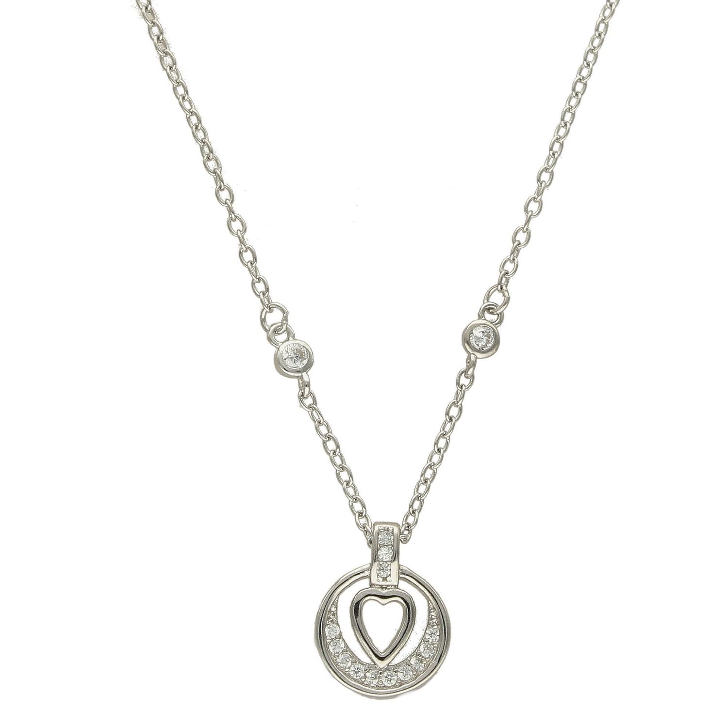 Srebrny naszyjnik celebrytka kółko z sercem i cyrkonią DIA-NSZ-3832-925.jpg