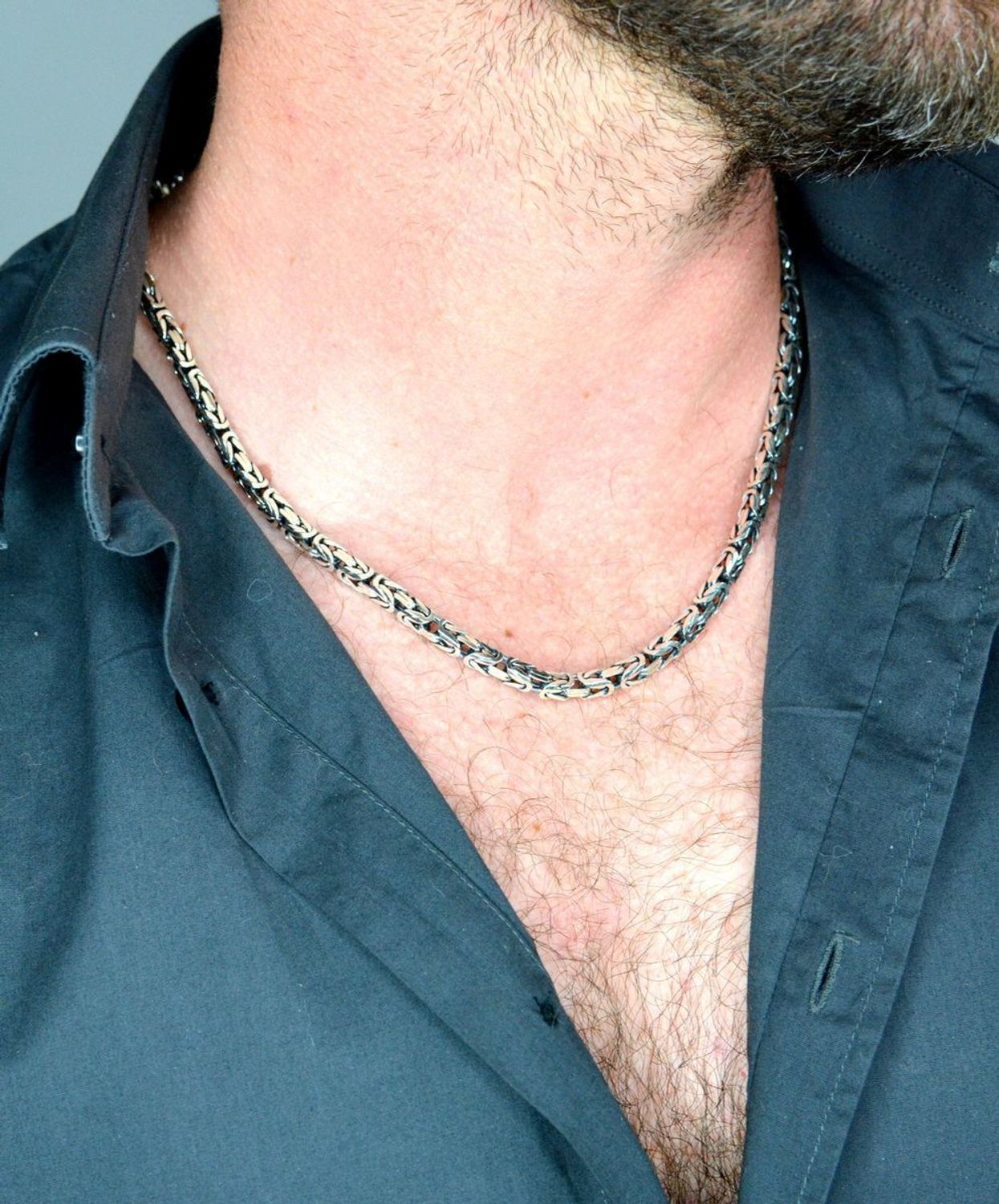 Naszyjnik męski srebrny splot typu królewski DIA-NSZ-3846-925.jpg