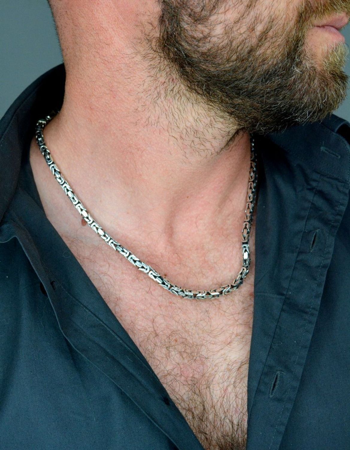 Naszyjnik męski srebrny splot typu królewski DIA-NSZ-3846-925.jpg