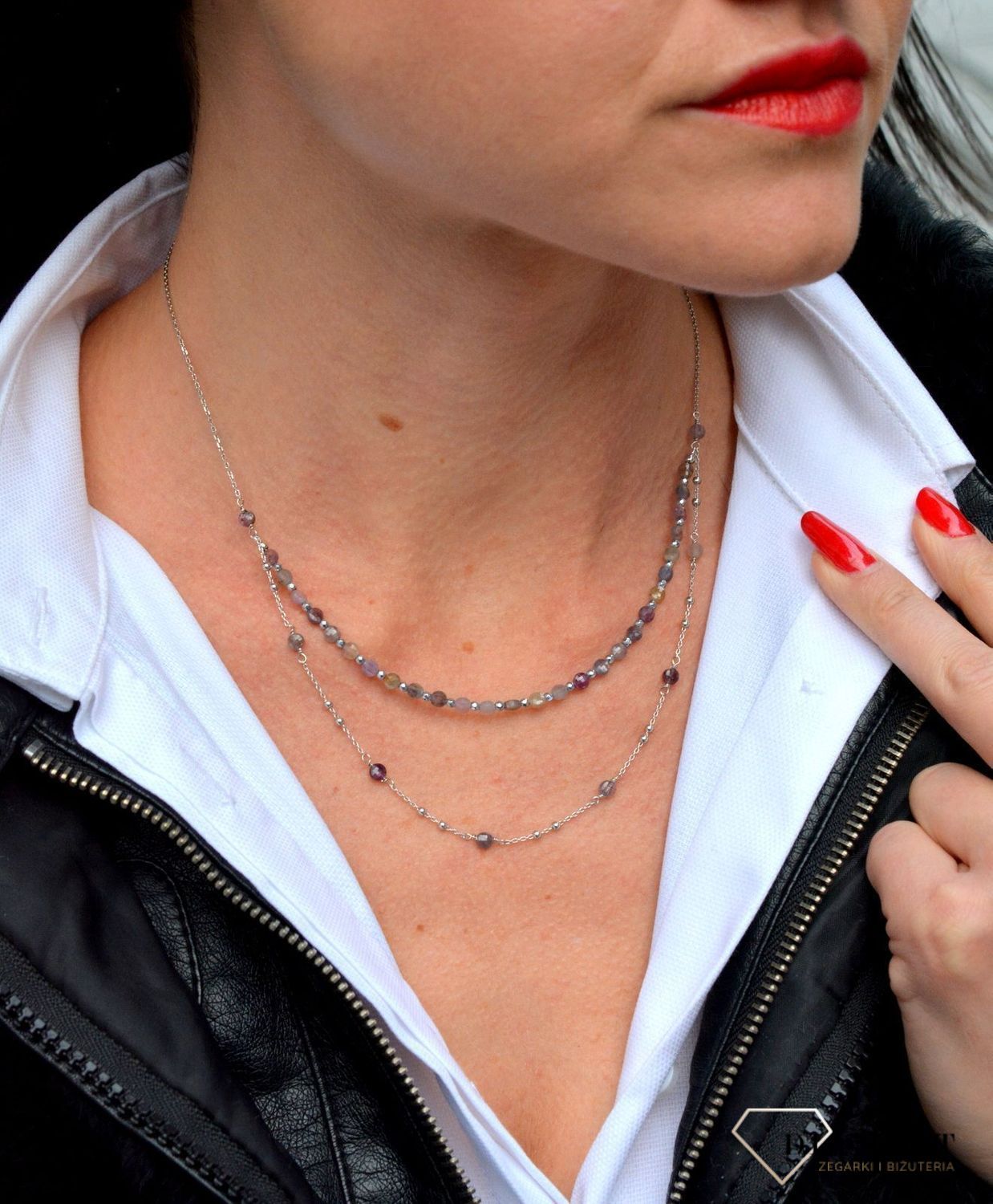 Naszyjnik damski z kamieniami naturalnymi szafir, rubin DIA-NSZ-4000-925.jpg