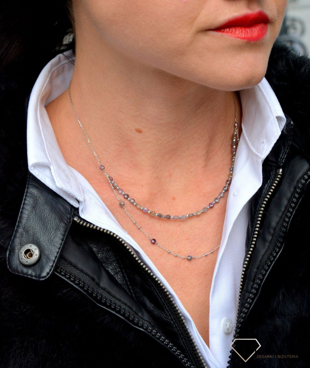 Naszyjnik damski z kamieniami naturalnymi szafir, rubin DIA-NSZ-4000-925.jpg