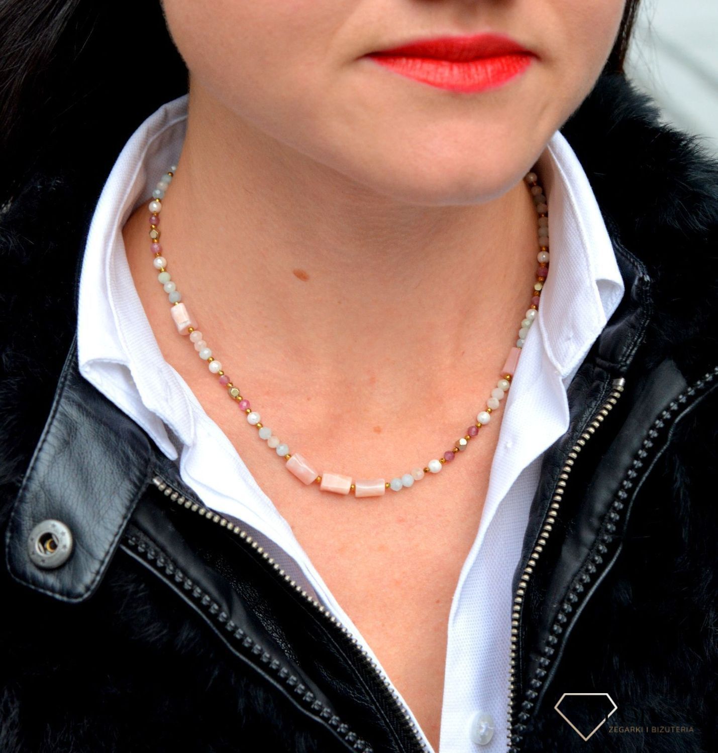 Naszyjnik damski z kamieniami naturalnymi morganit, turmalin, opal, hematyt DIA-NSZ-4003-925.jpg