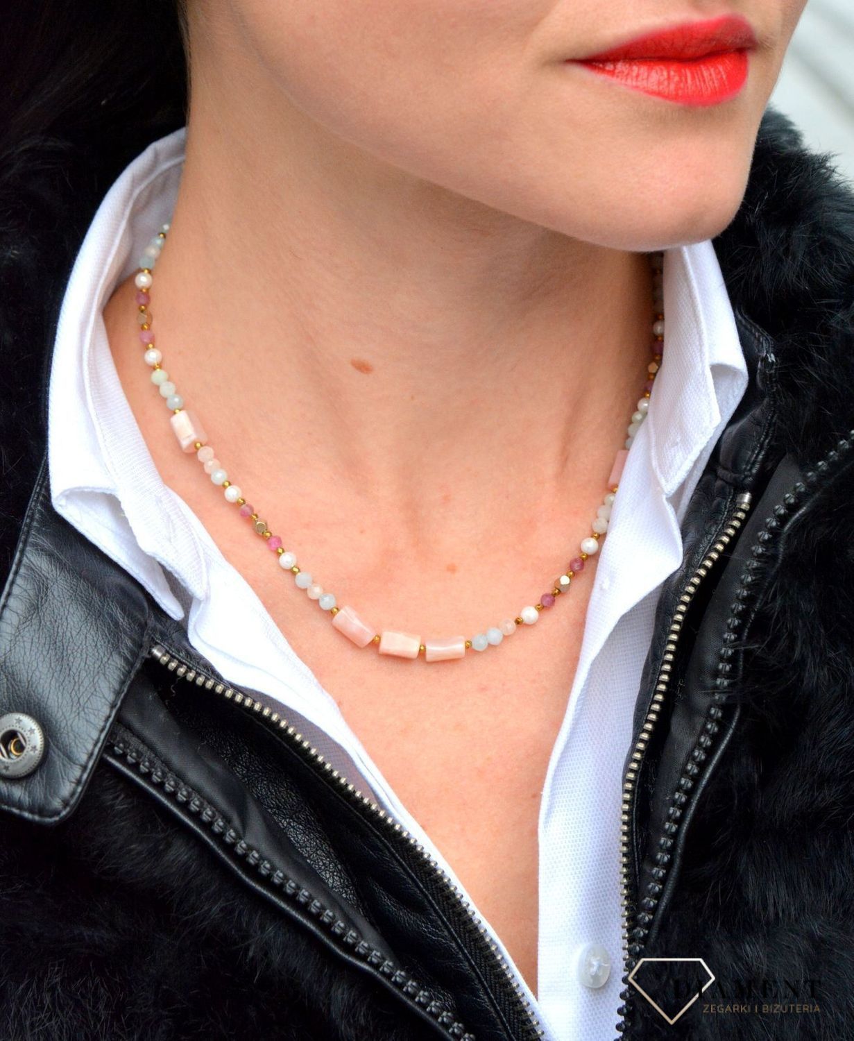 Naszyjnik damski z kamieniami naturalnymi morganit, turmalin, opal, hematyt DIA-NSZ-4003-925.jpg