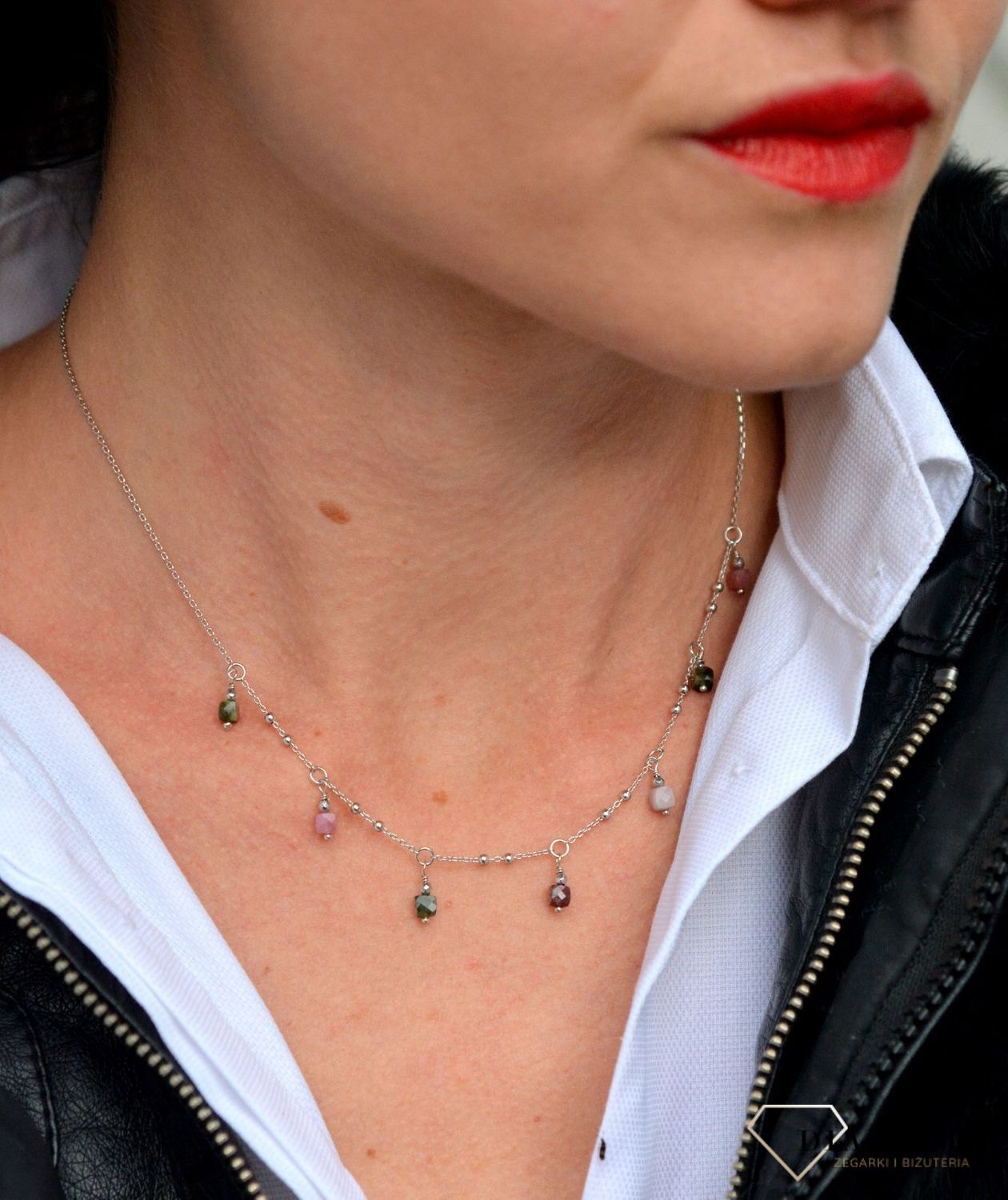 Naszyjnik damski z kamieniami naturalnymi turmalin DIA-NSZ-4021-925.jpg