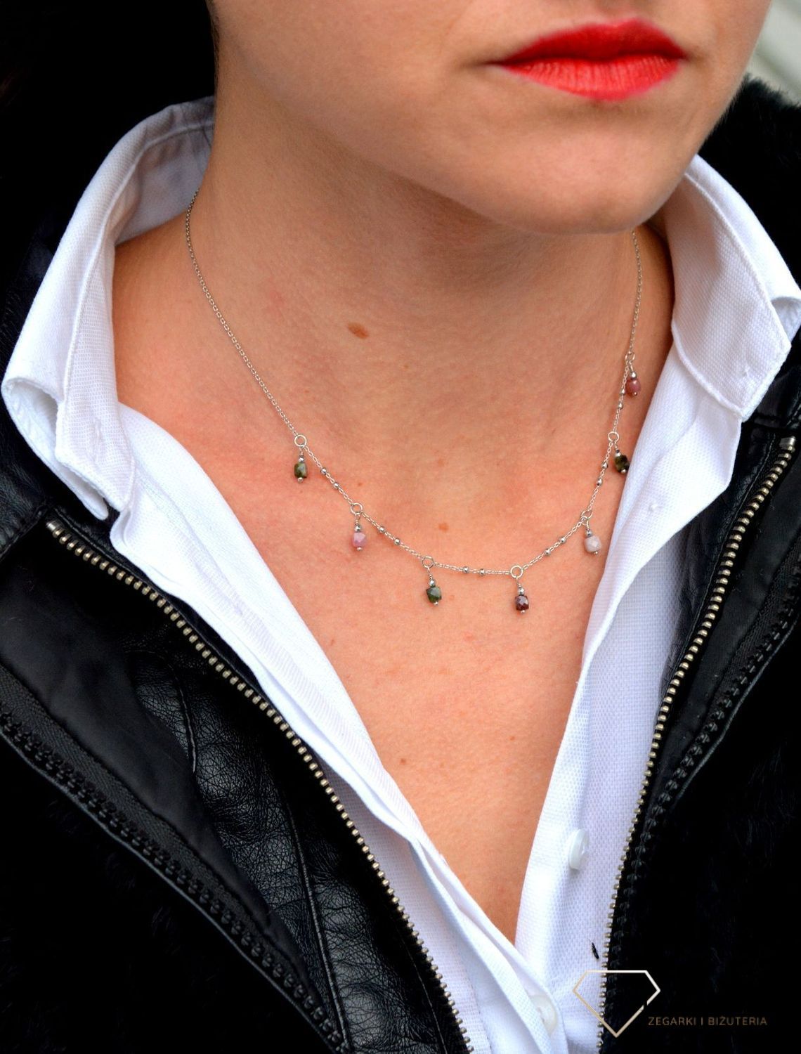 Naszyjnik damski z kamieniami naturalnymi turmalin DIA-NSZ-4021-925.jpg