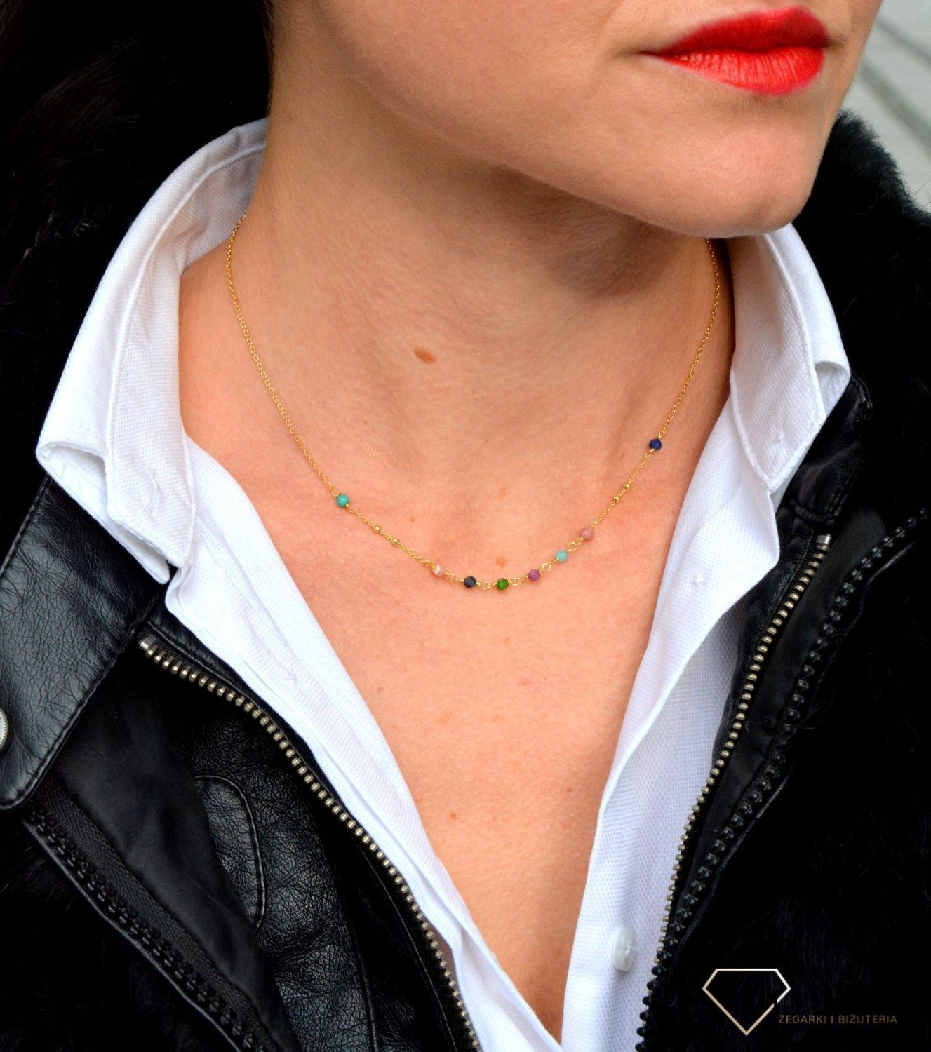 Naszyjnik damski z kamieniami naturalnymi rubin, rodonit, turmalin, lapis DIA-NSZ-4024-925.jpg