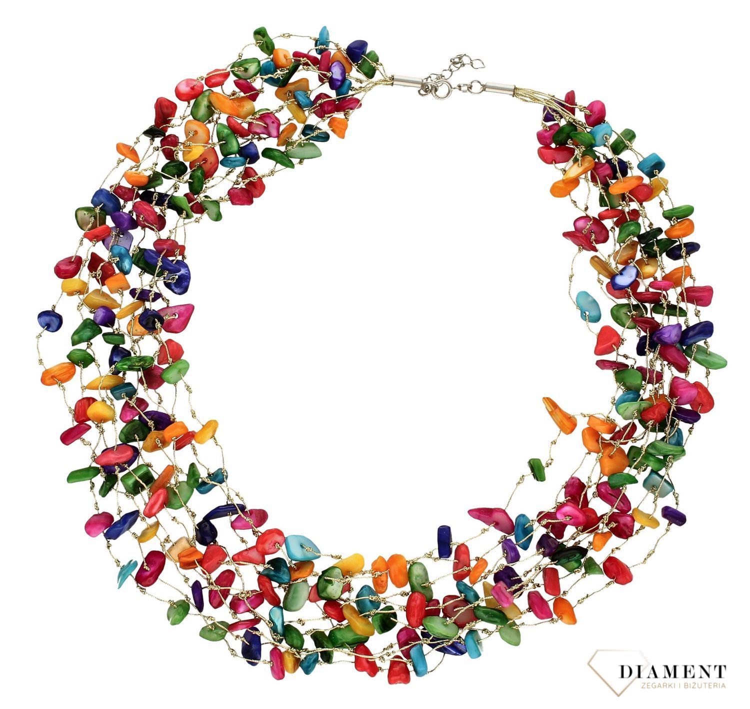 Naszyjnik damski z masy perłowej 'Kolorowe Lato' 'Kolorowe Lato'1.jpg