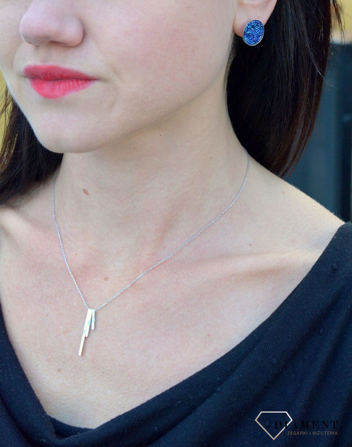 Naszyjnik celebrytka z białego złota 'Trzy pałeczki' DIA-NSZ-4235-585.jpg