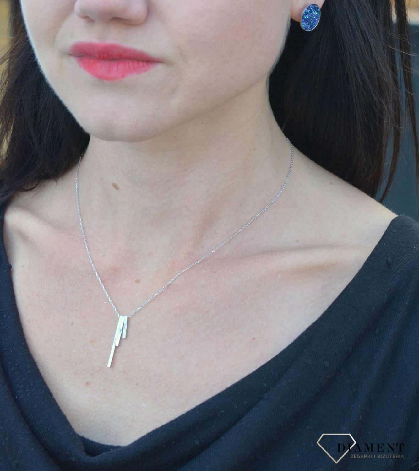 Naszyjnik celebrytka z białego złota 'Trzy pałeczki' DIA-NSZ-4235-585.jpg