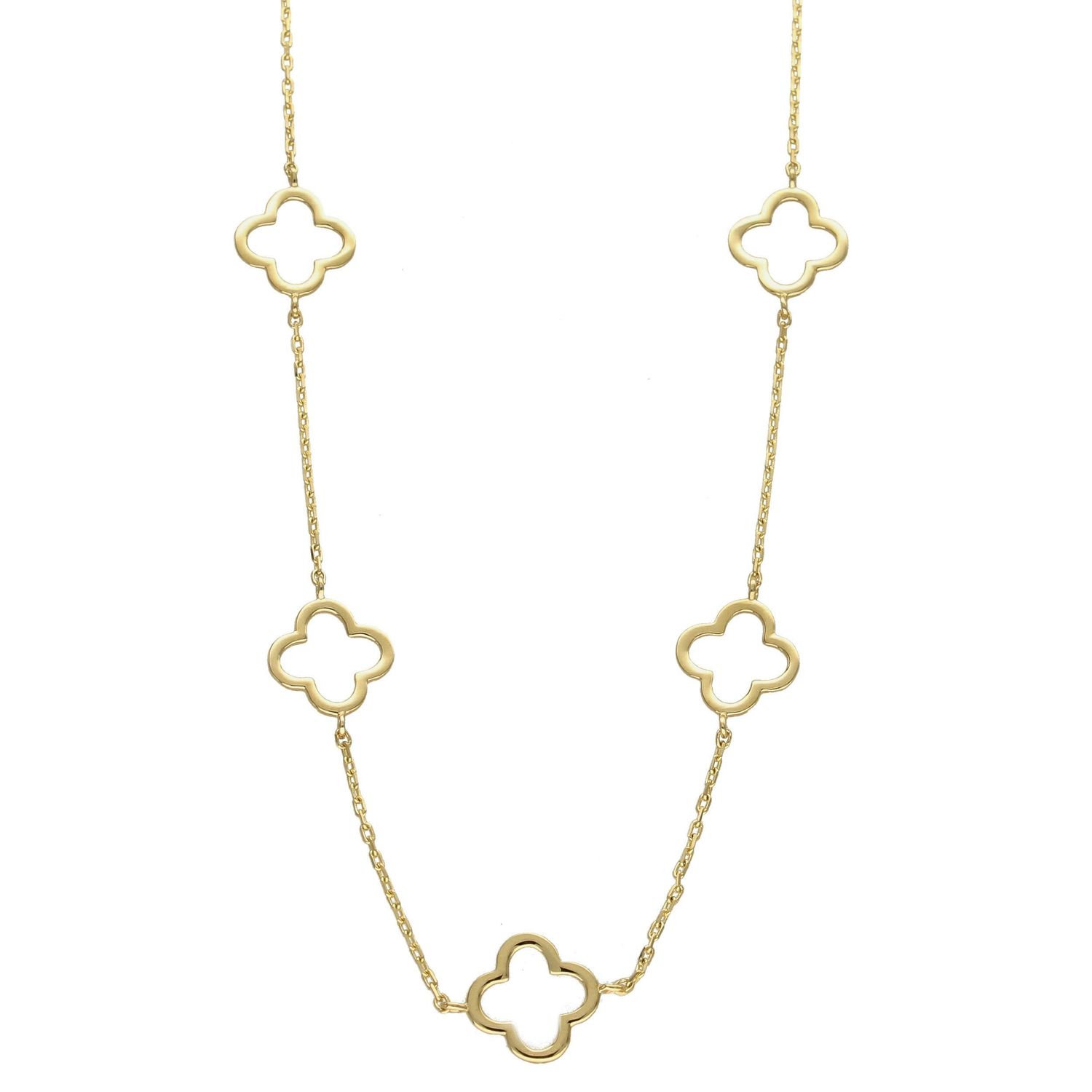 Złota bransoletka typu Lilou wykonana w wysokiej jakości złota próby 585 z trzema koniczynami🎁💎.jpg