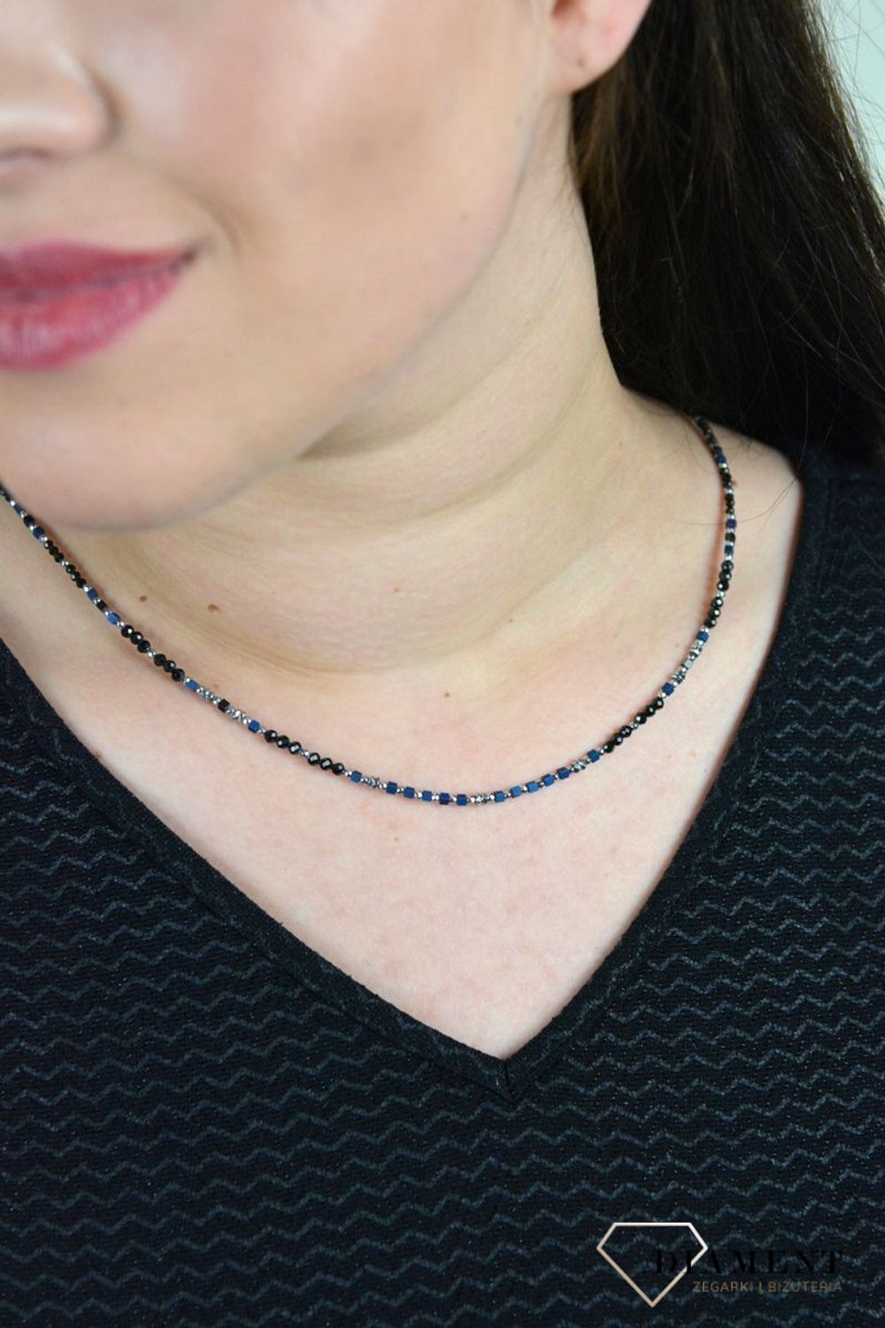 Naszyjnik kamienie naturalne turmalin,hematyt DIA-NSZ-4872-925.jpg