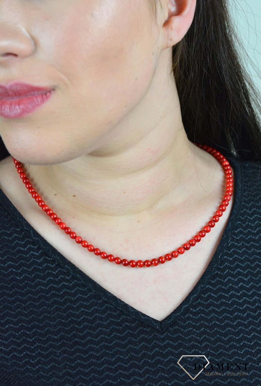 Przepiękny naszyjnik z  korali DIA-NSZ-4878-925.jpg