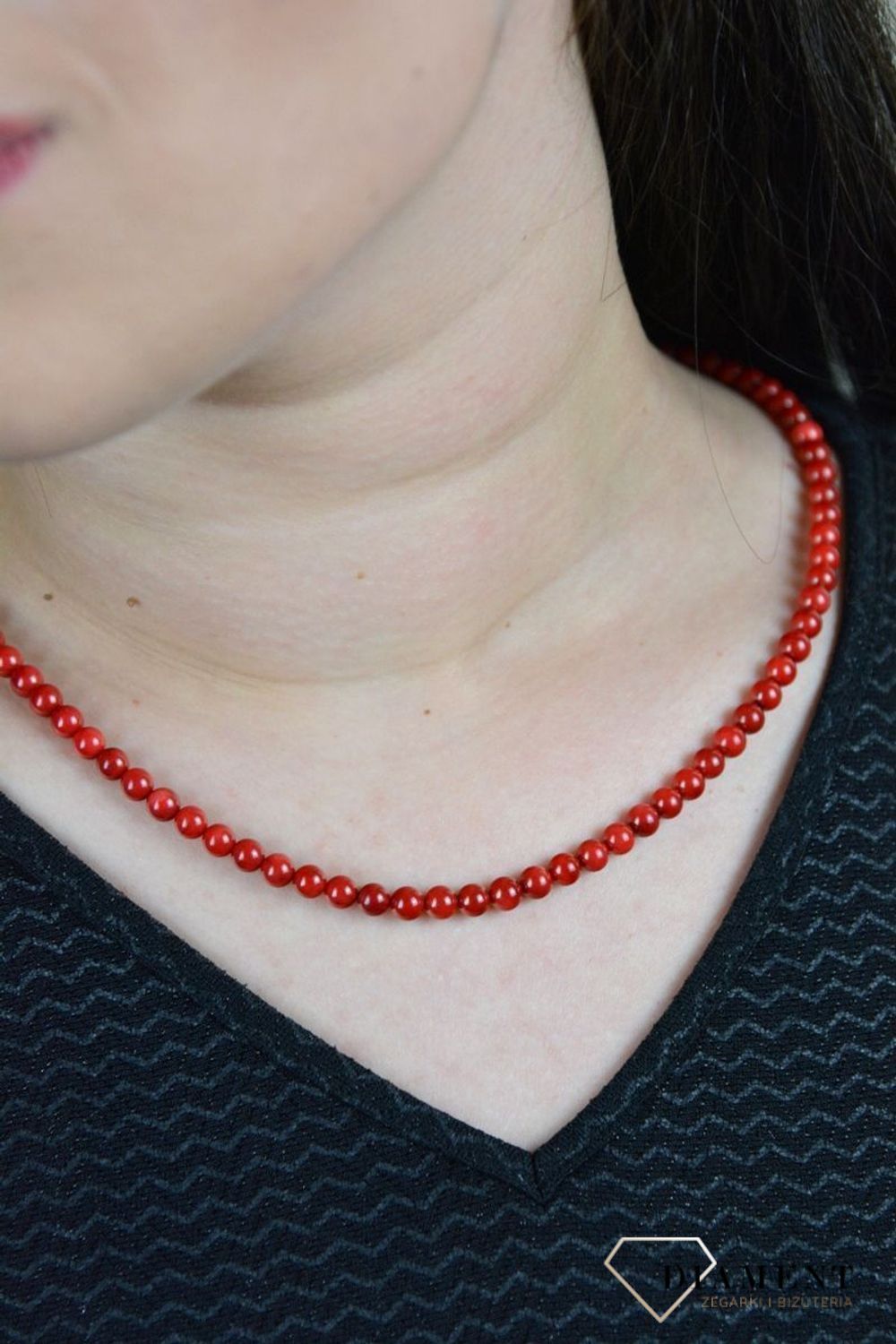 Przepiękny naszyjnik z  korali DIA-NSZ-4878-925.jpg
