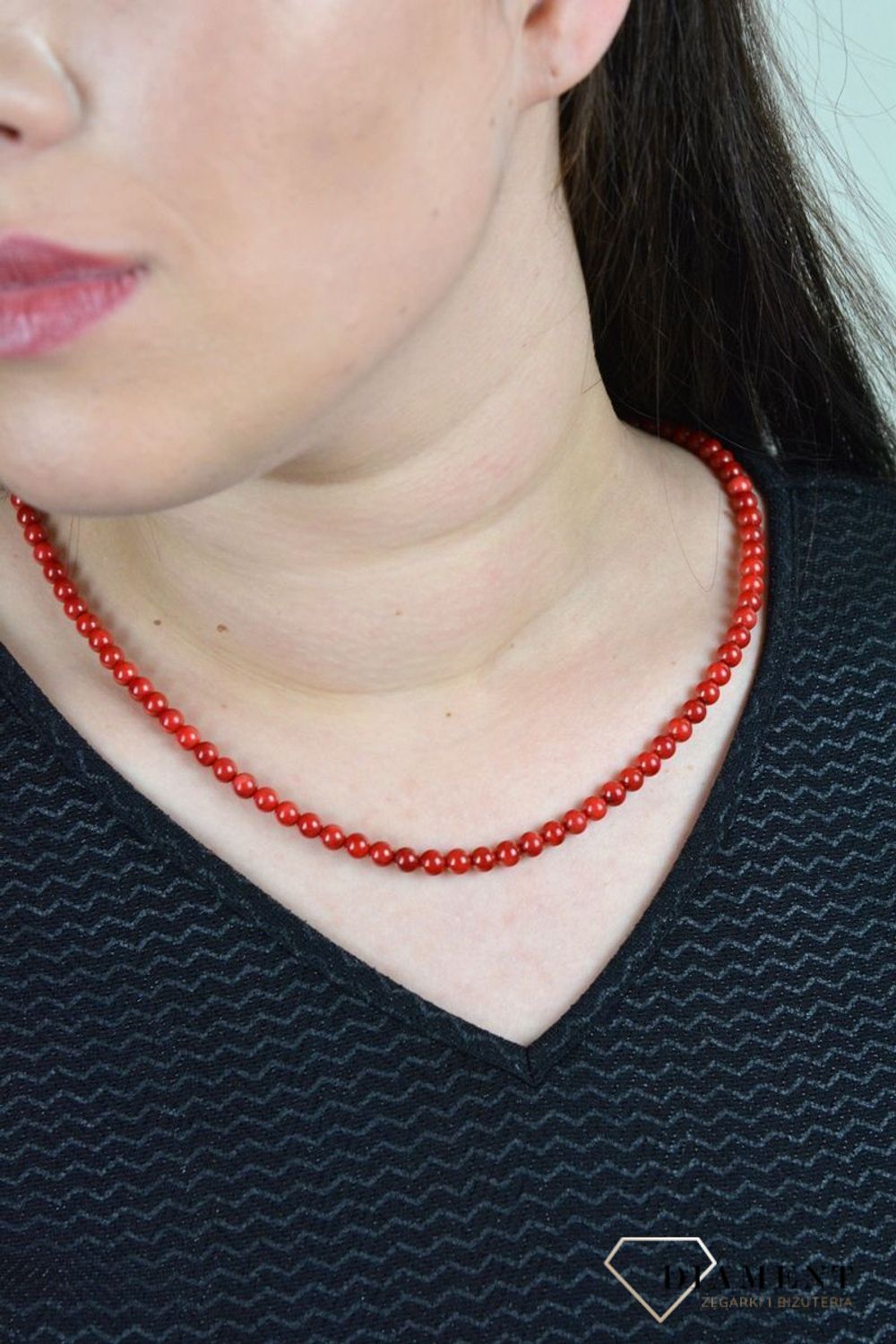 Przepiękny naszyjnik z  korali DIA-NSZ-4878-925.jpg