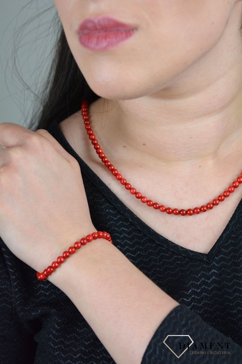 Przepiękny naszyjnik z  korali DIA-NSZ-4878-925.jpg