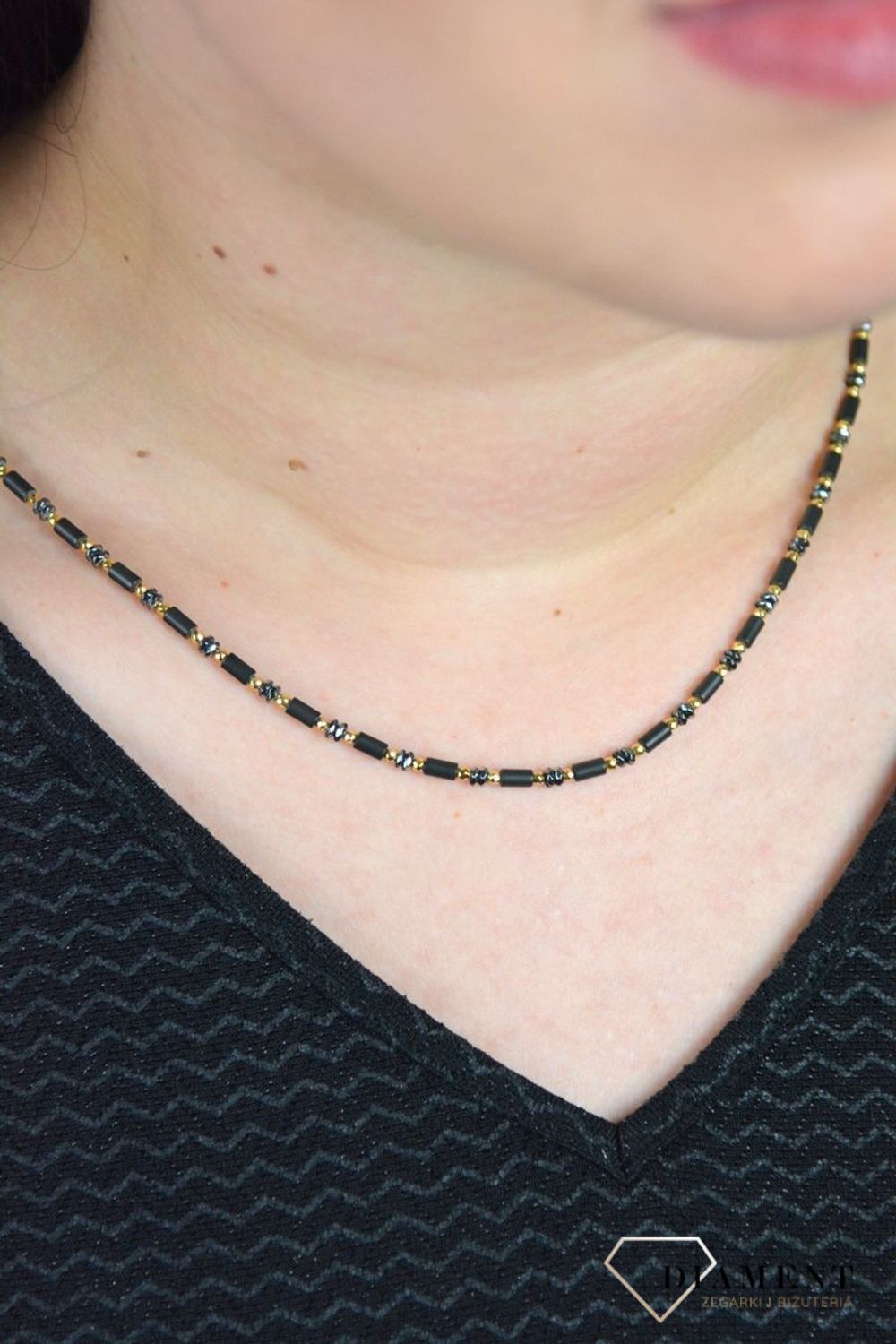 Naszyjnik kamienie naturalne hematyt tytanowany DIA-NSZ-4882-925.jpg