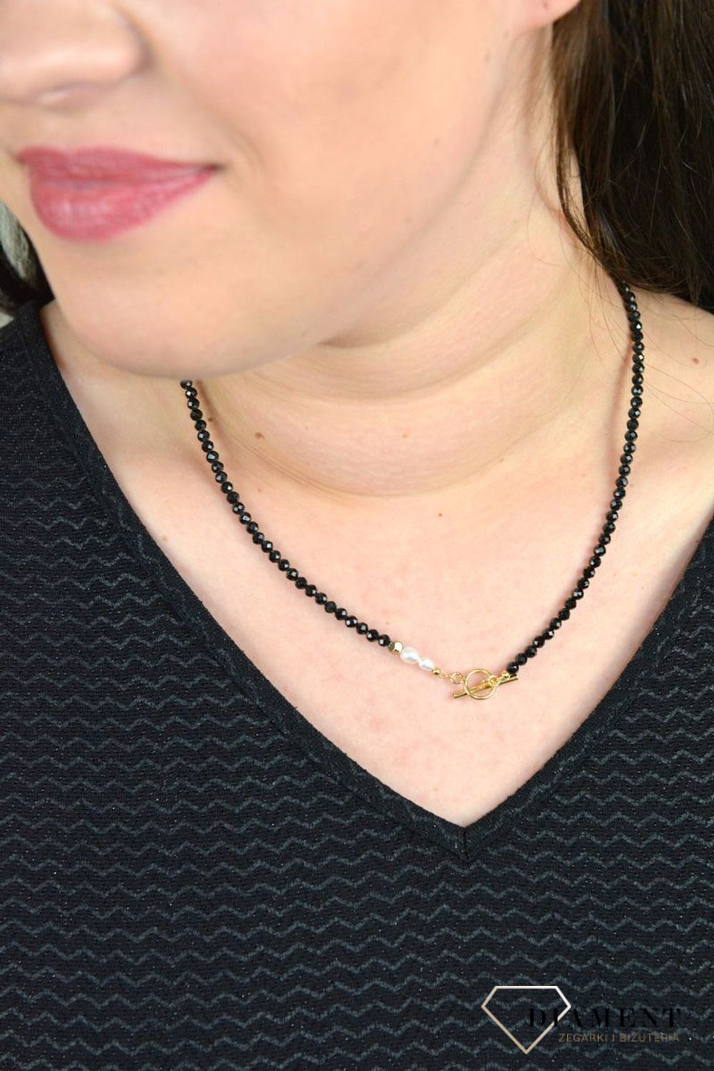 Naszyjnik kamienie naturalne turmalin,perła,hematyt DIA-NSZ-4884-925.jpg