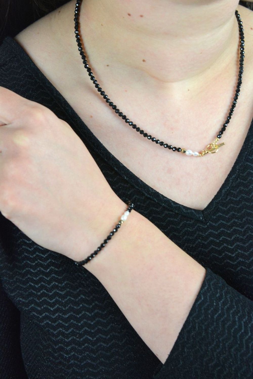 Naszyjnik kamienie naturalne turmalin,perła,hematyt DIA-NSZ-4884-925.jpg