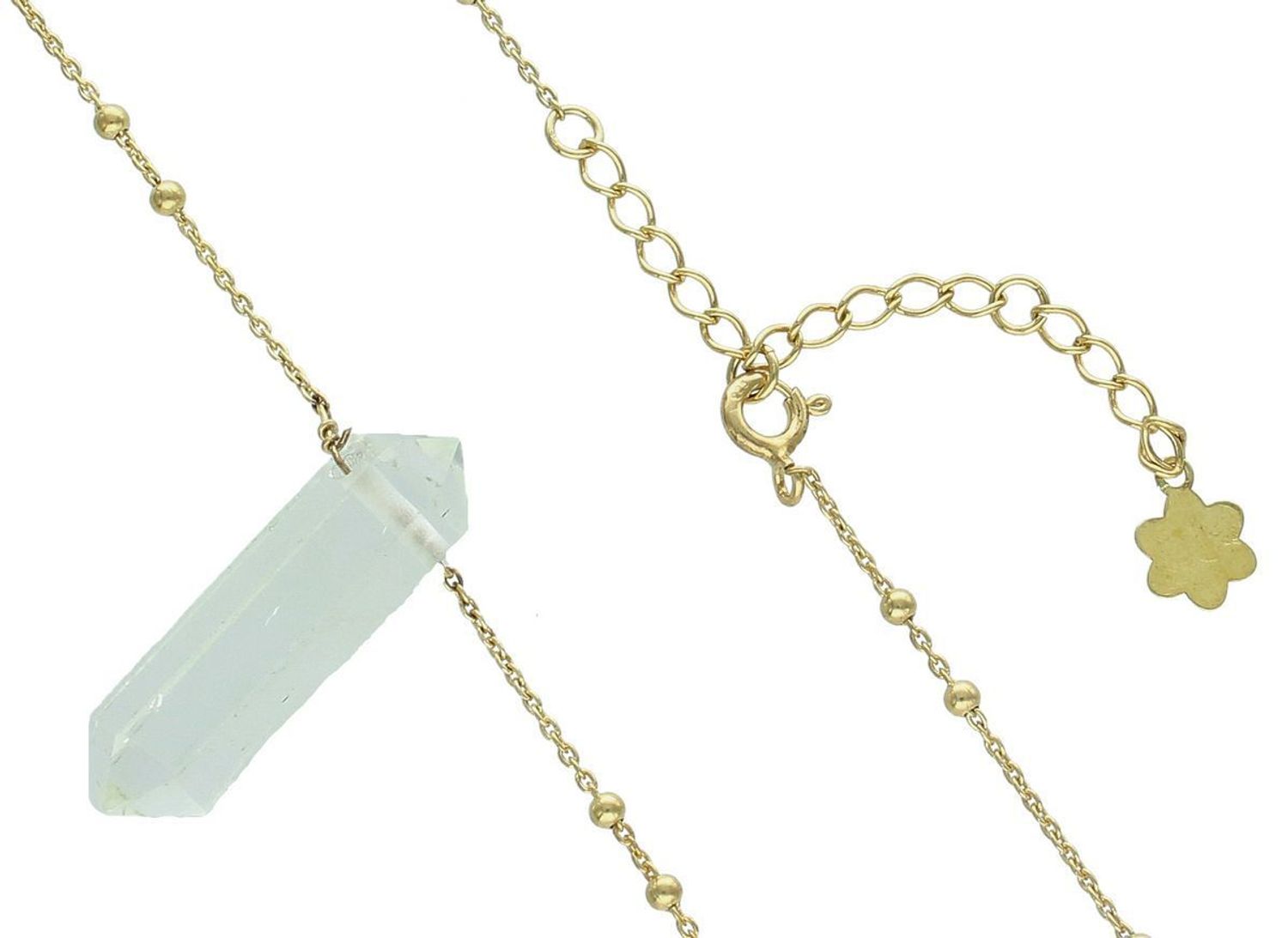 Łańcuszek z polerowanym kamieniem 925 kryształ górski.jpg