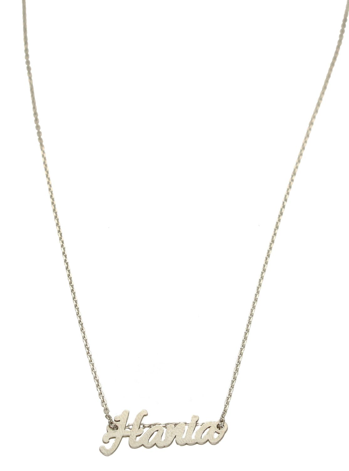 Srebrny naszyjnik damski 925  Imię Hania  DIA-NSZ-4928HANIA-R-925  Srebrny naszyjnik celebrytka z imieniem. Prezent na imieniny dla kobiety. Prezent dla Hania. Srebro próba 925. N.jpg
