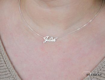 Srebrny naszyjnik damski 925 'Imię Julia' (2).JPG